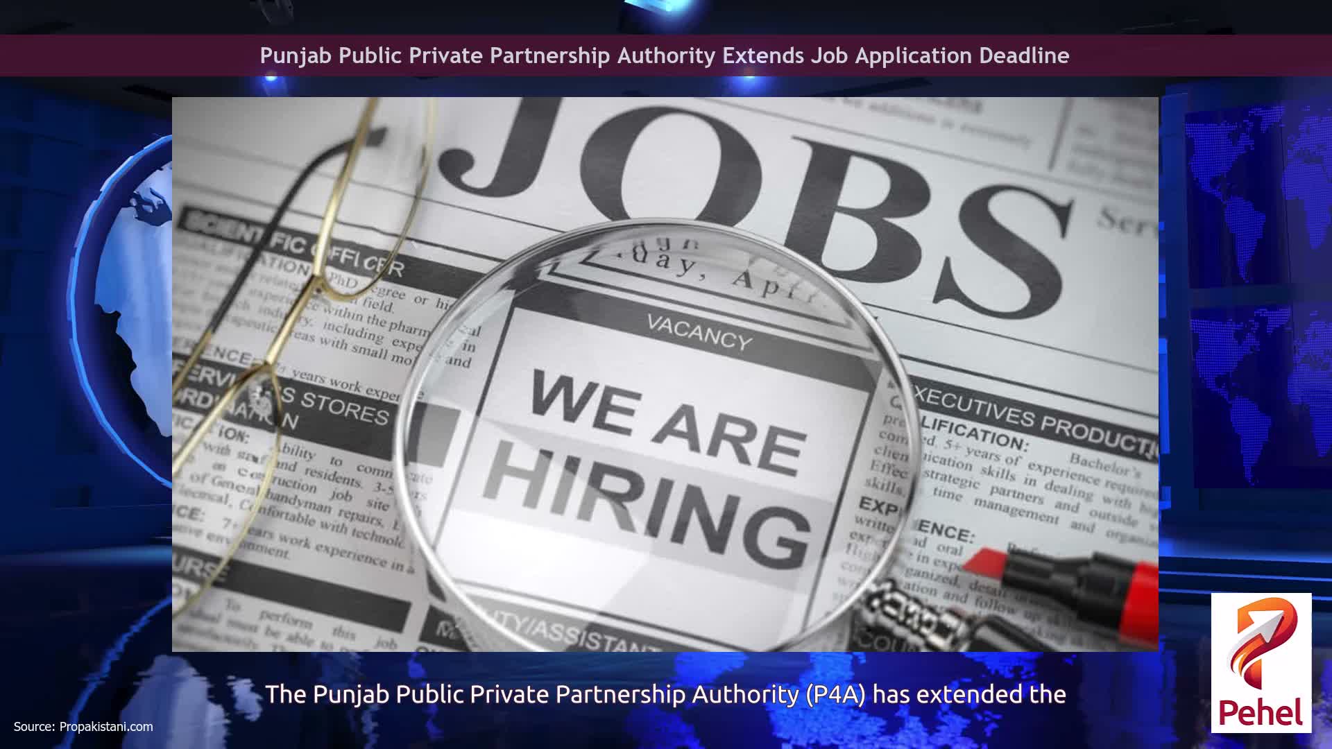 Punjab Public Private Partnership Authority Extends Job Application Deadline