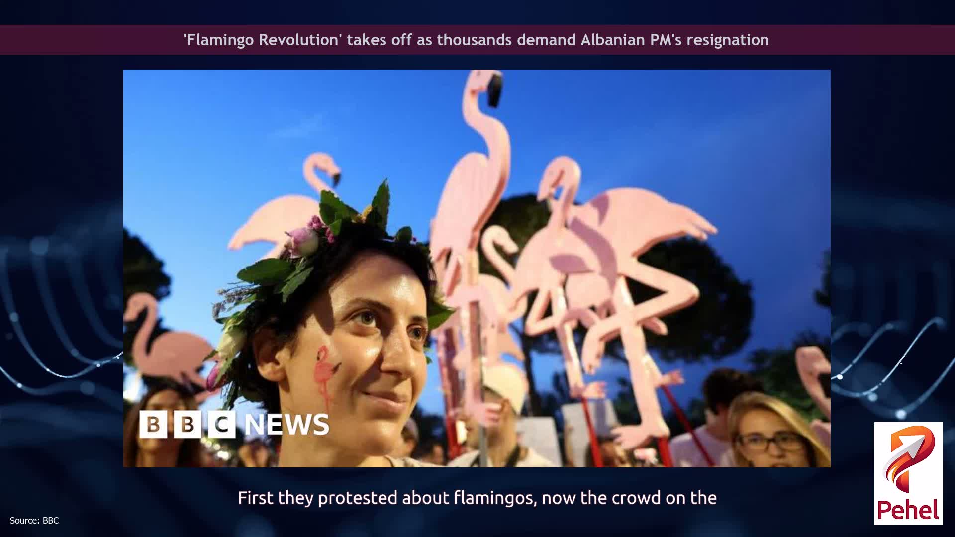 'Flamingo Revolution' takes off as thousands demand Albanian PM's resignation