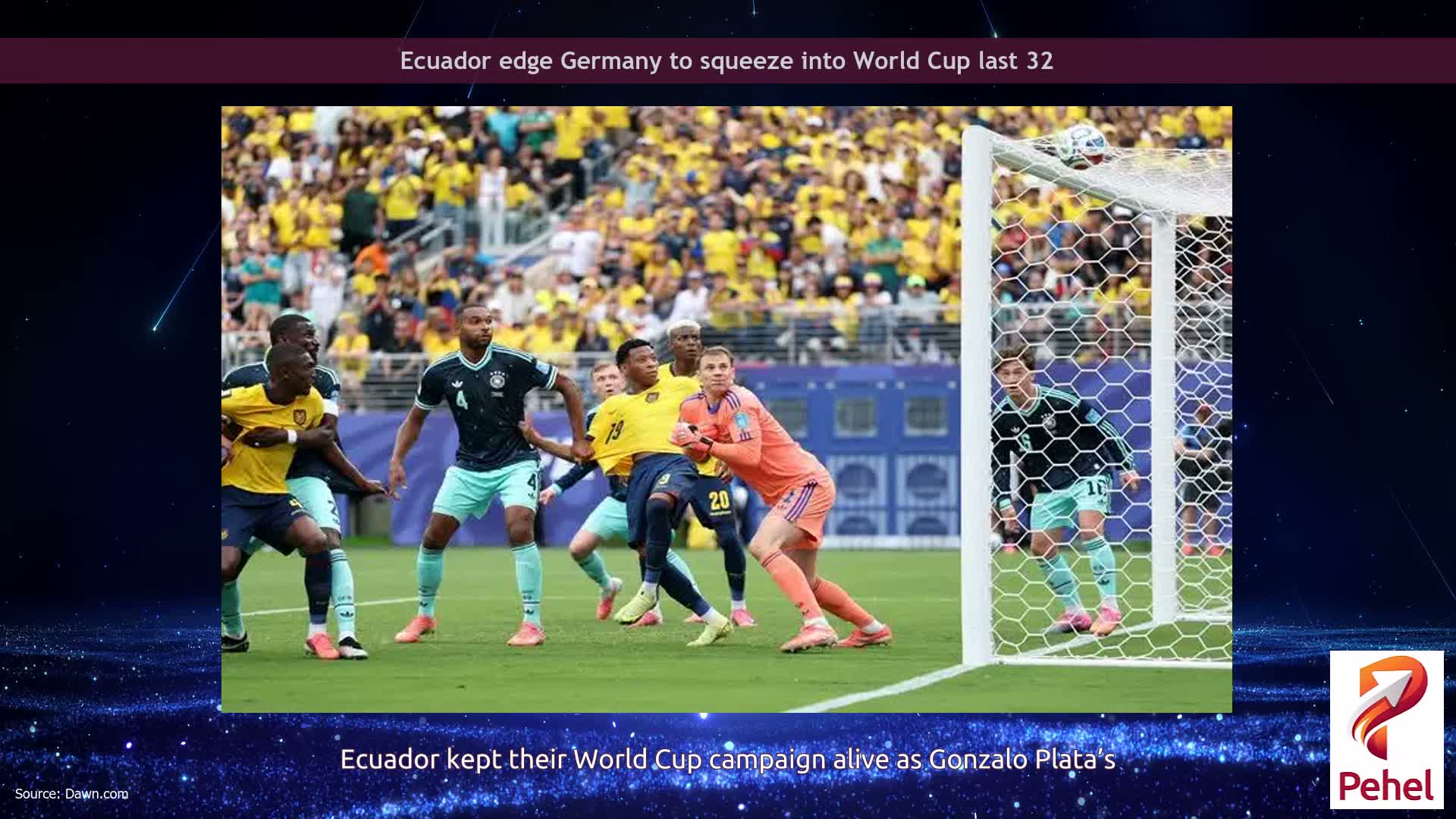 Ecuador edge Germany to squeeze into World Cup last 32