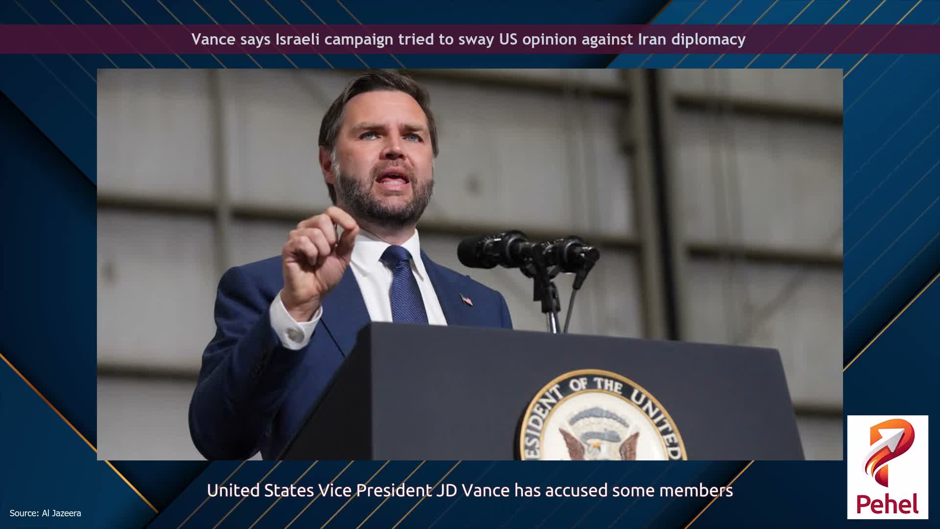 Vance says Israeli campaign tried to sway US opinion against Iran diplomacy