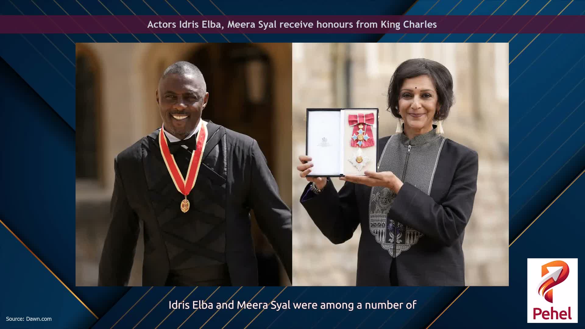 Actors Idris Elba, Meera Syal receive honours from King Charles