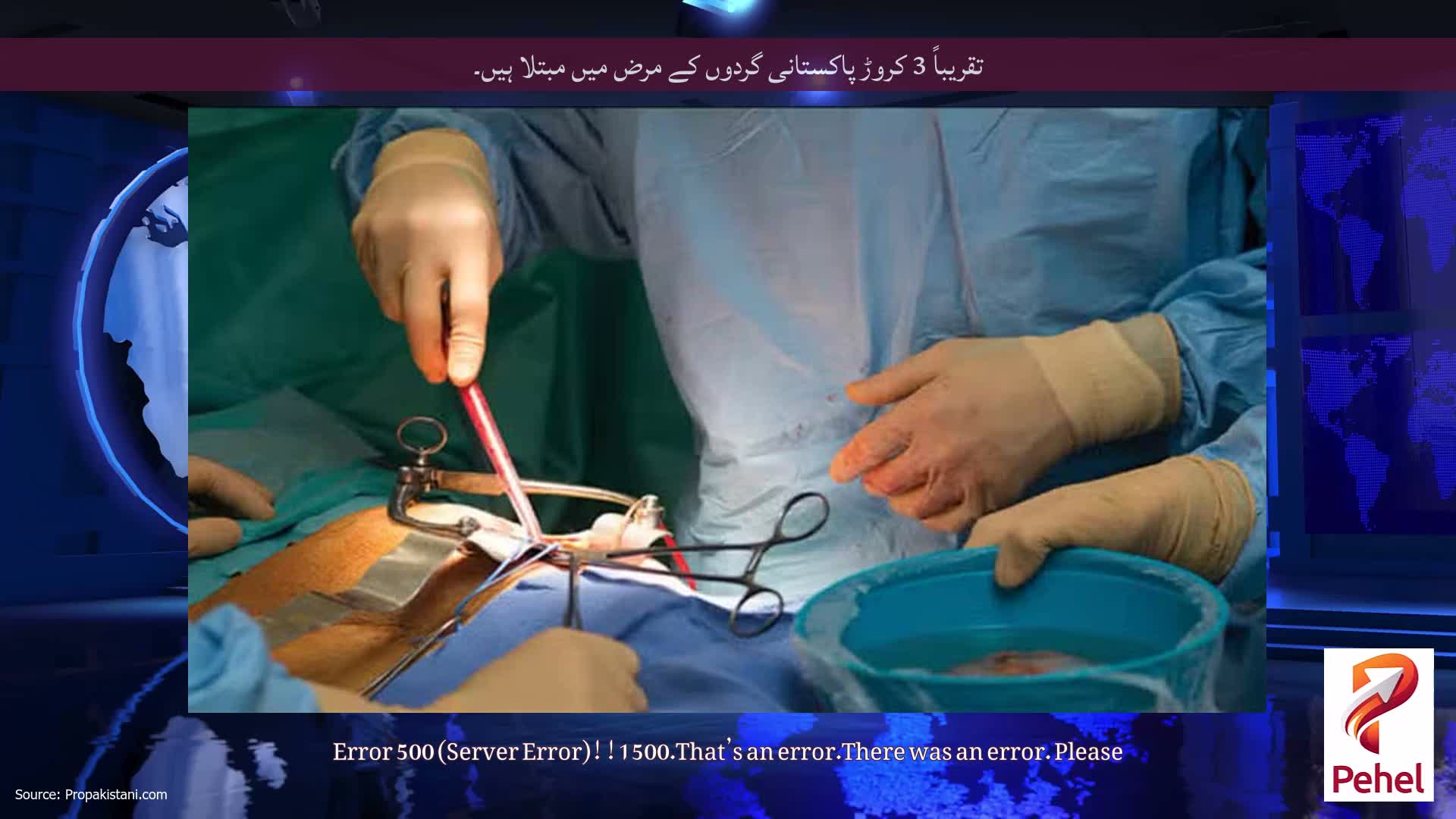 تقریباً 3 کروڑ پاکستانی گردوں کے مرض میں مبتلا ہیں۔