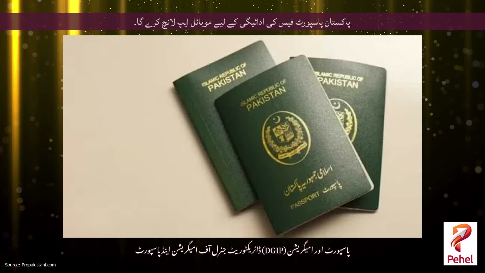 پاکستان پاسپورٹ فیس کی ادائیگی کے لیے موبائل ایپ لانچ کرے گا۔