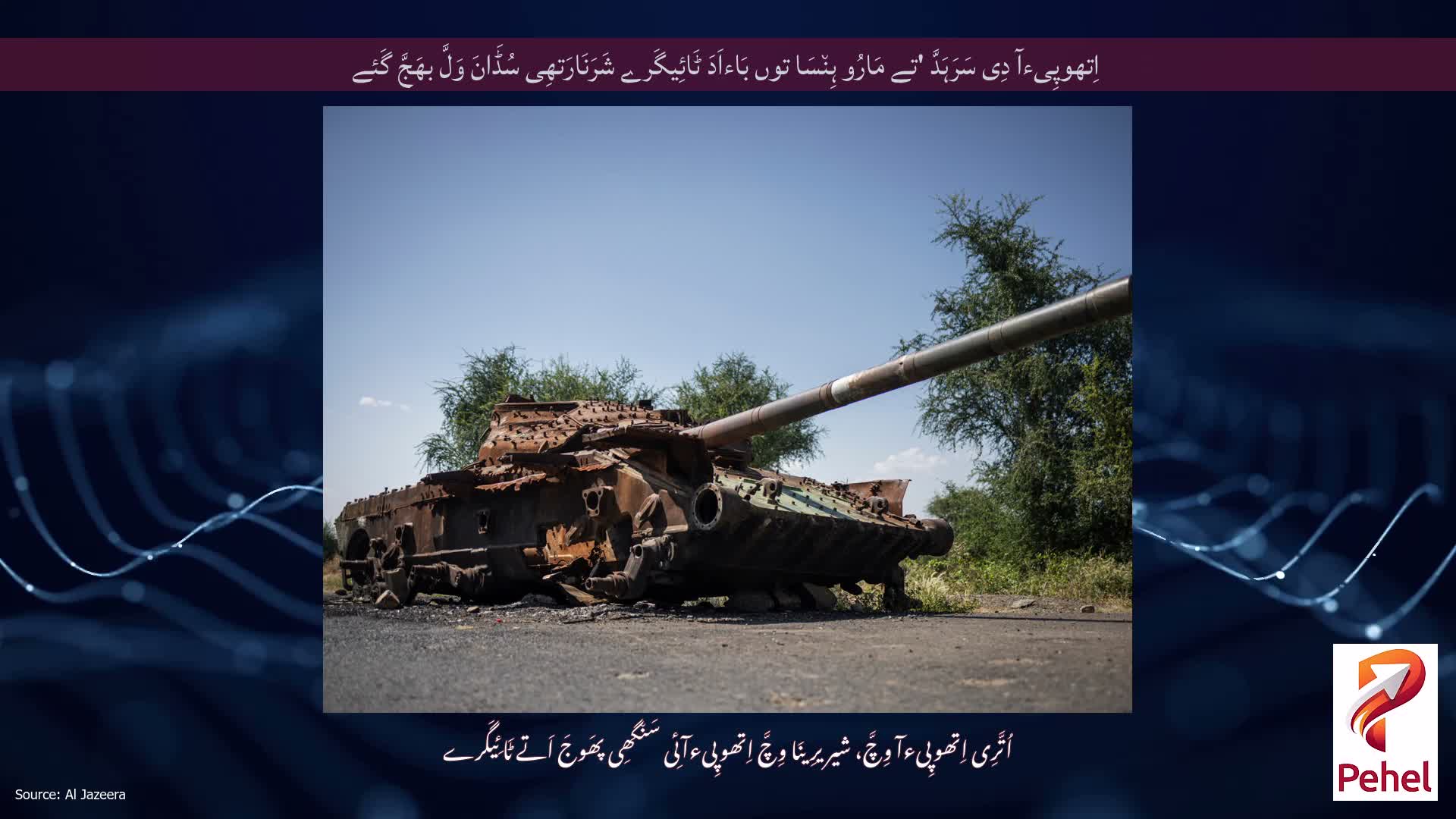 اِتھوپِیءآ دِی سَرَہَدَّ 'تے مَارُو ہِن٘سَا توں بَاءاَدَ ٹَائِیگَرے شَرَنَارَتھِی سُڈَانَ وَلَّ بھَجَّ گَئے