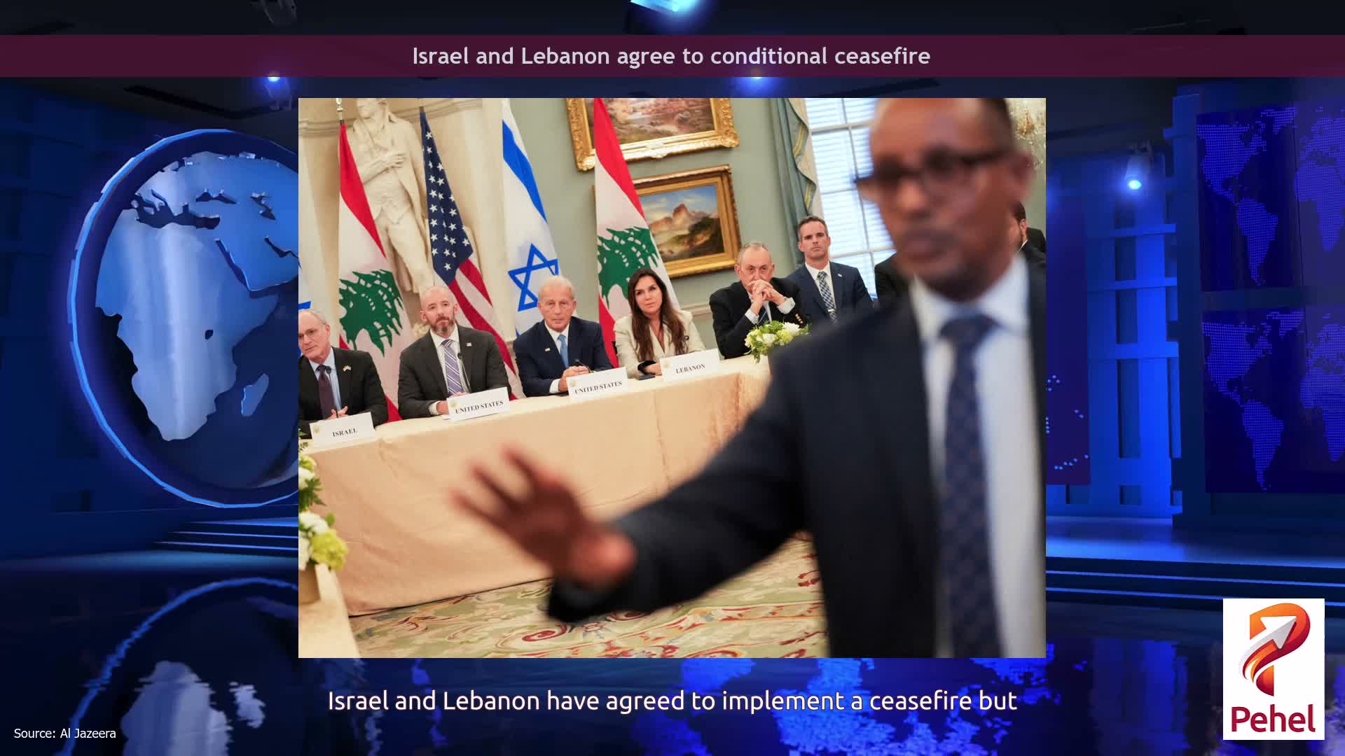 Israel and Lebanon agree to conditional ceasefire