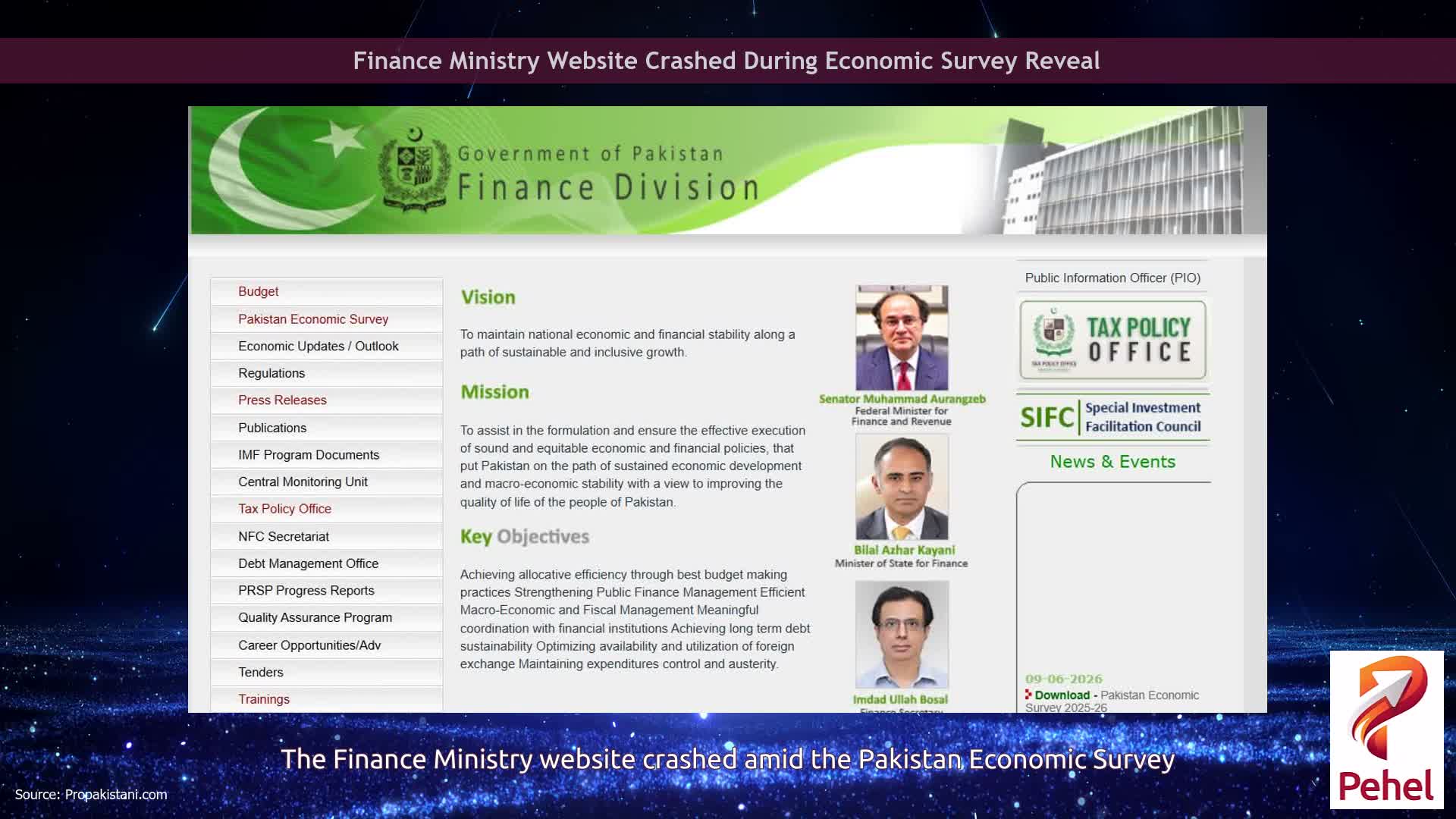 Finance Ministry Website Crashed During Economic Survey Reveal