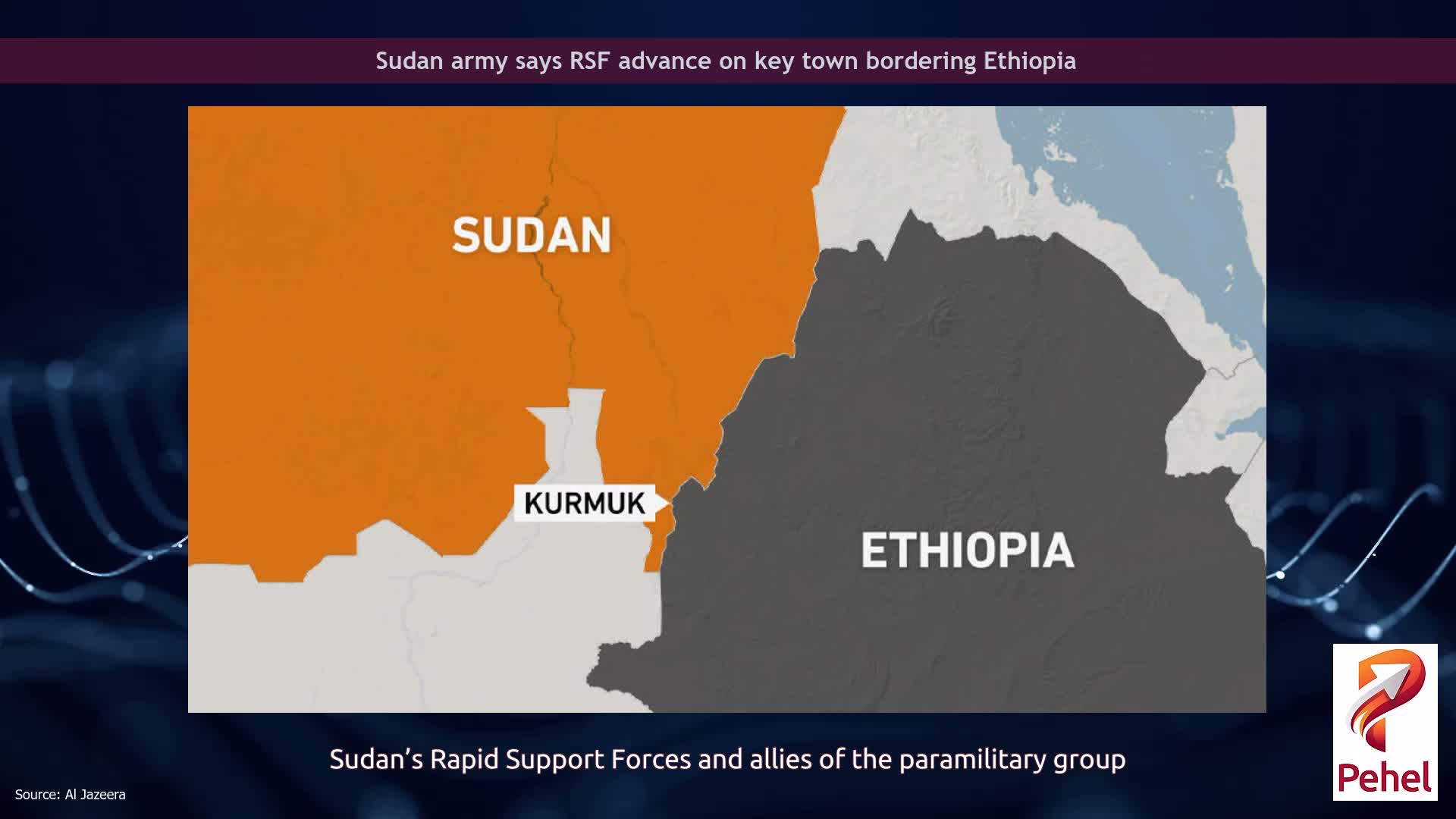 Sudan army says RSF advance on key town bordering Ethiopia