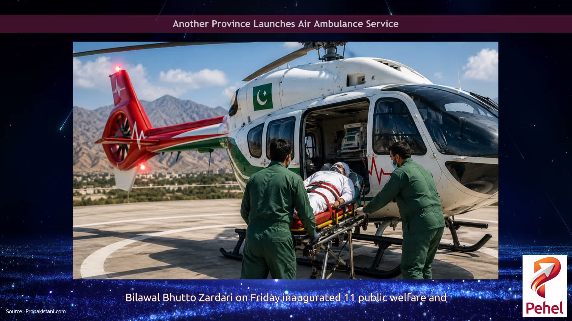 Another Province Launches Air Ambulance Service