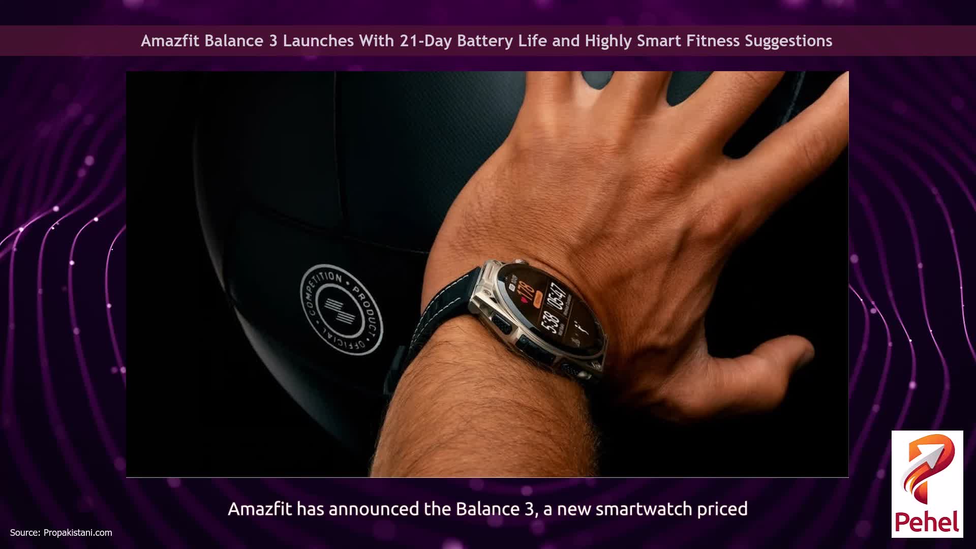 Amazfit Balance 3 Launches With 21-Day Battery Life and Highly Smart Fitness Suggestions