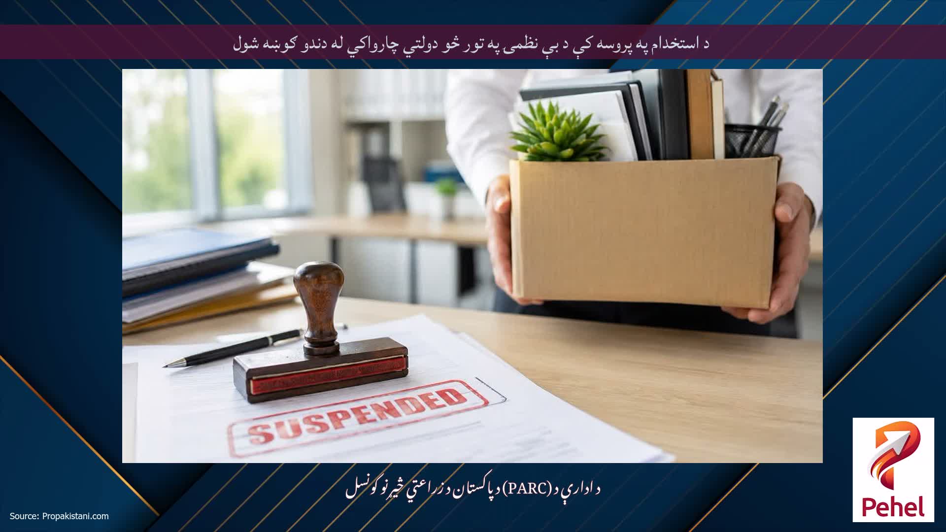 د استخدام په پروسه کې د بې نظمۍ په تور څو دولتي چارواکي له دندو ګوښه شول