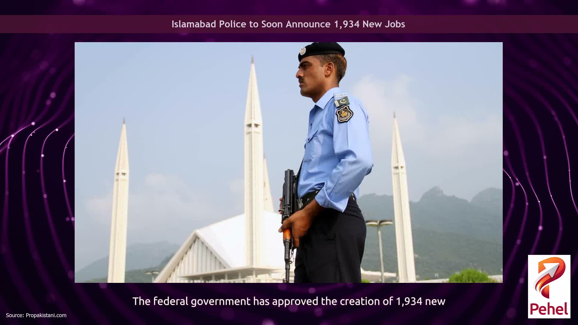 Islamabad Police to Soon Announce 1,934 New Jobs