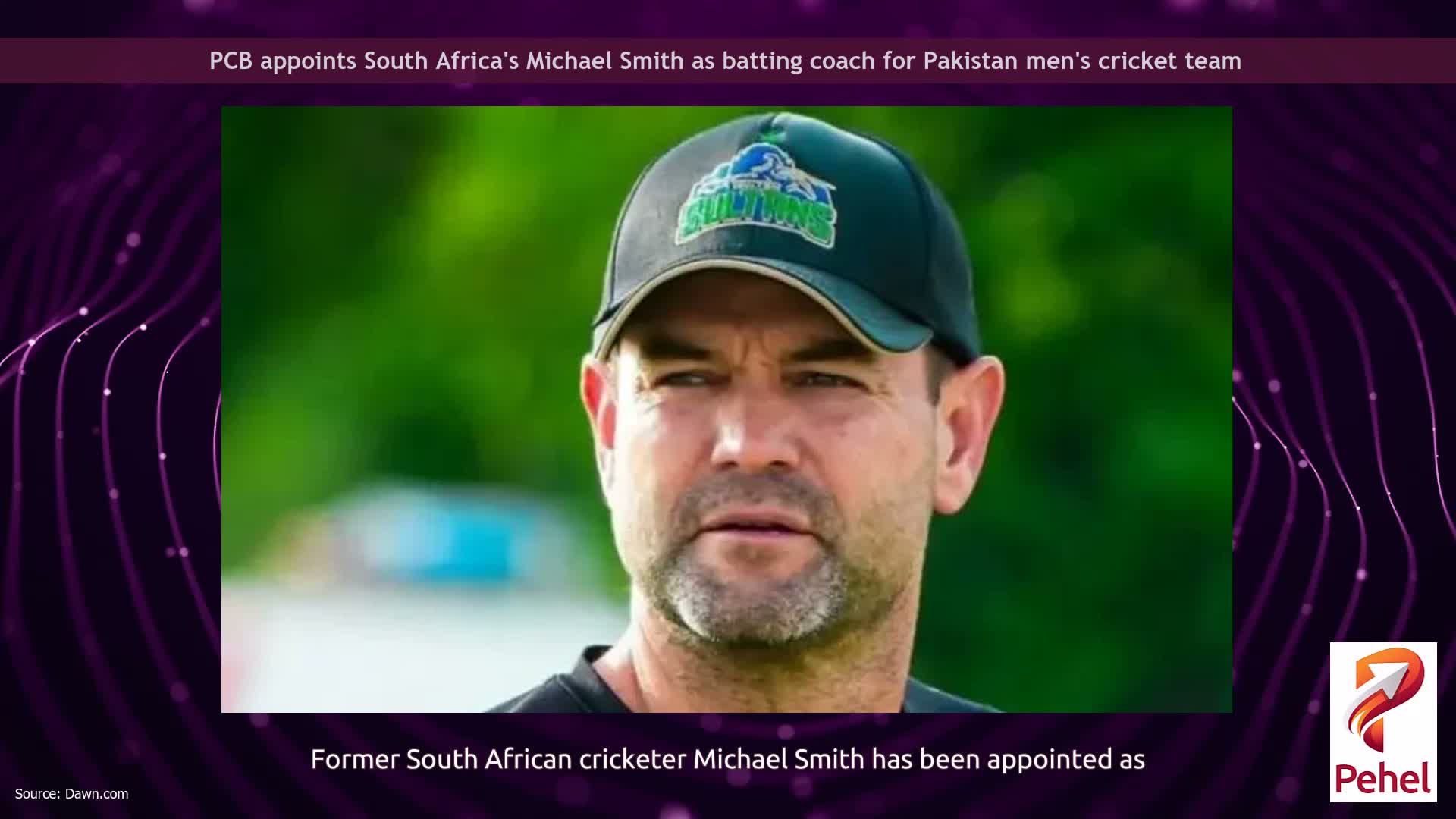 PCB appoints South Africa's Michael Smith as batting coach for Pakistan men's cricket team