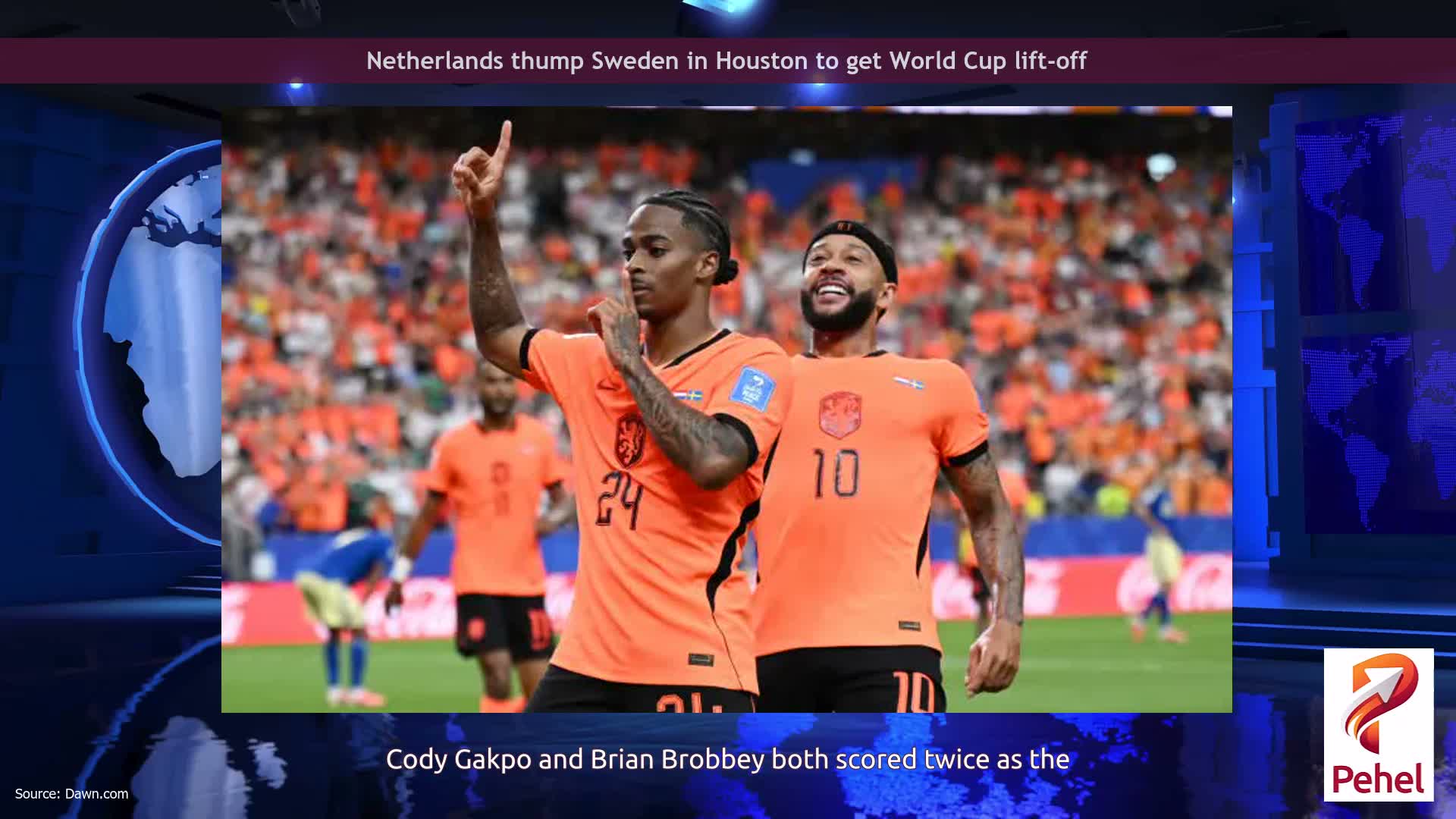 Netherlands thump Sweden in Houston to get World Cup lift-off