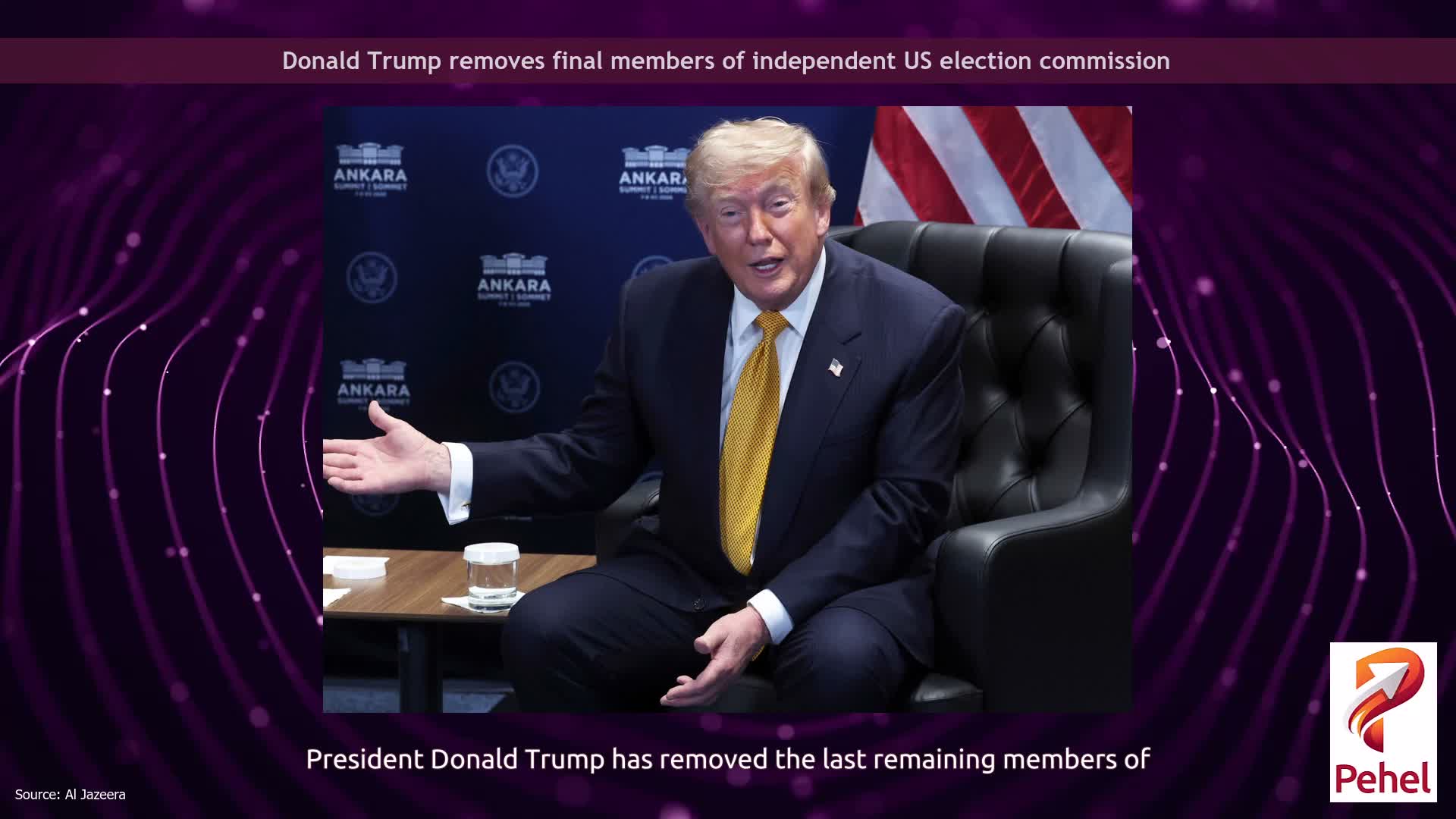 Donald Trump removes final members of independent US election commission