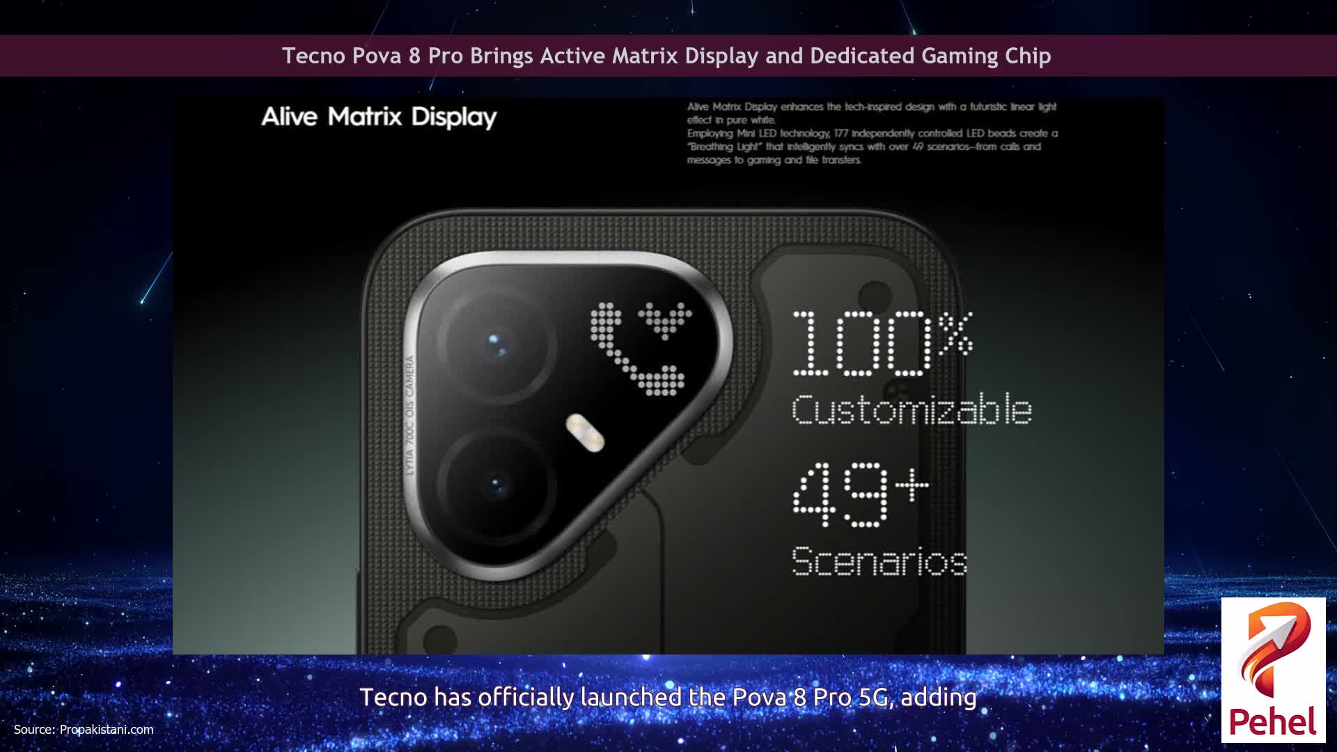 Tecno Pova 8 Pro Brings Active Matrix Display and Dedicated Gaming Chip