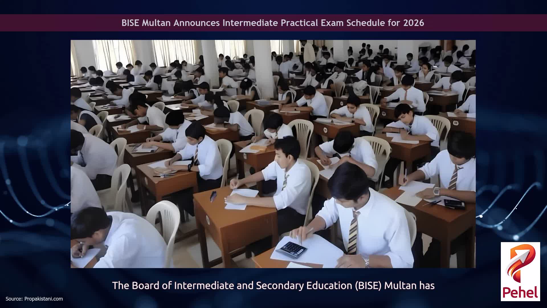 BISE Multan Announces Intermediate Practical Exam Schedule for 2026