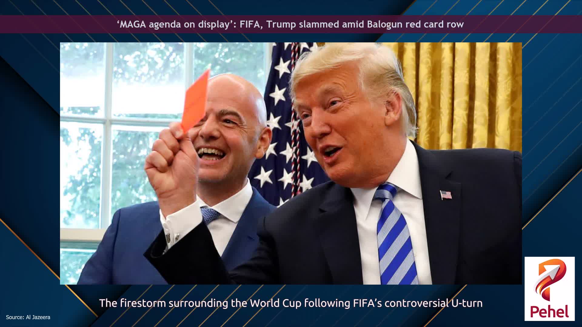 ‘MAGA agenda on display’: FIFA, Trump slammed amid Balogun red card row