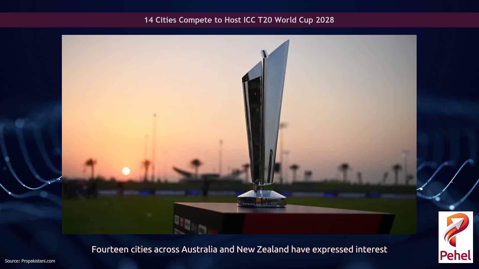 14 Cities Compete to Host ICC T20 World Cup 2028