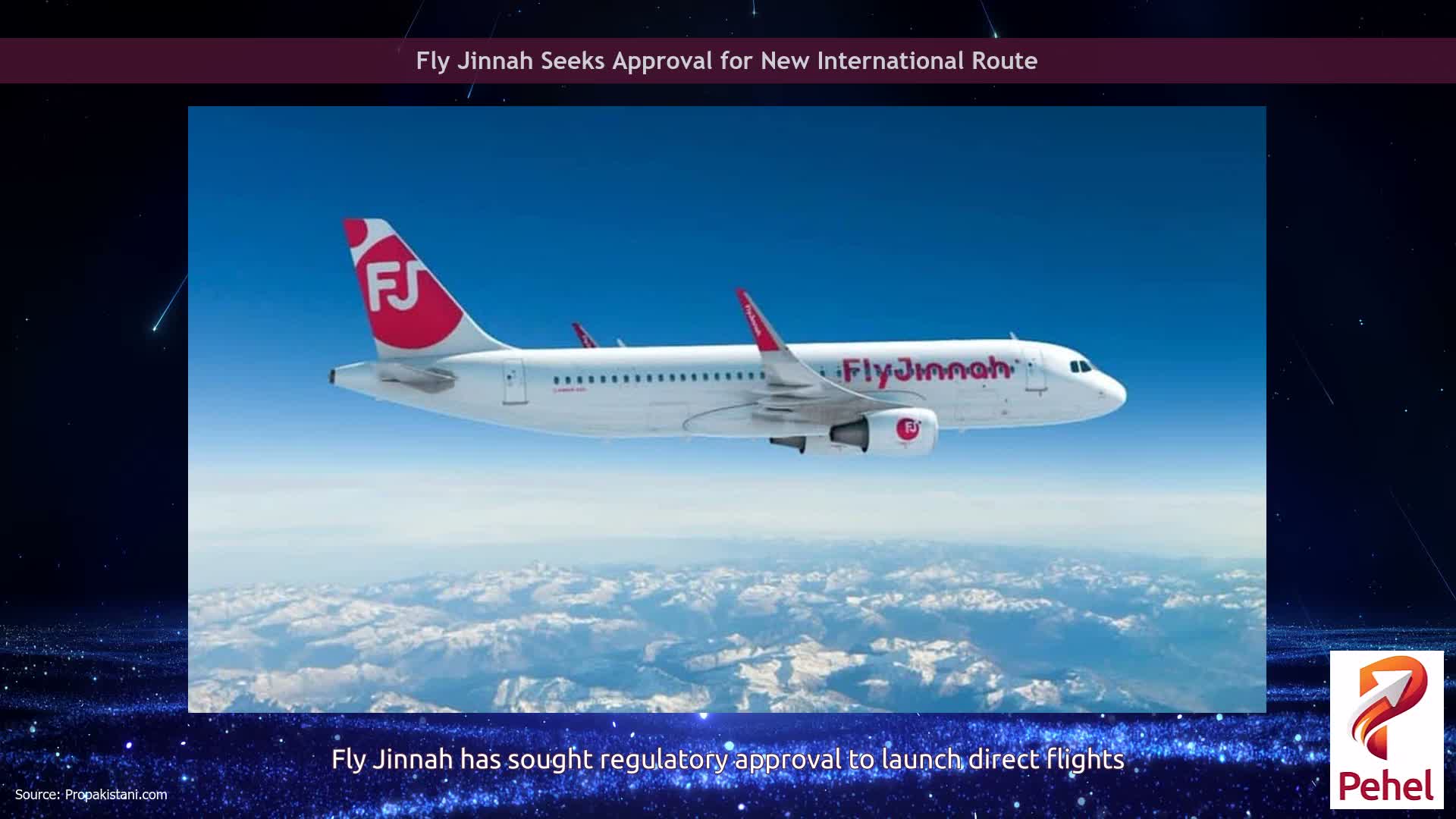 Fly Jinnah Seeks Approval for New International Route