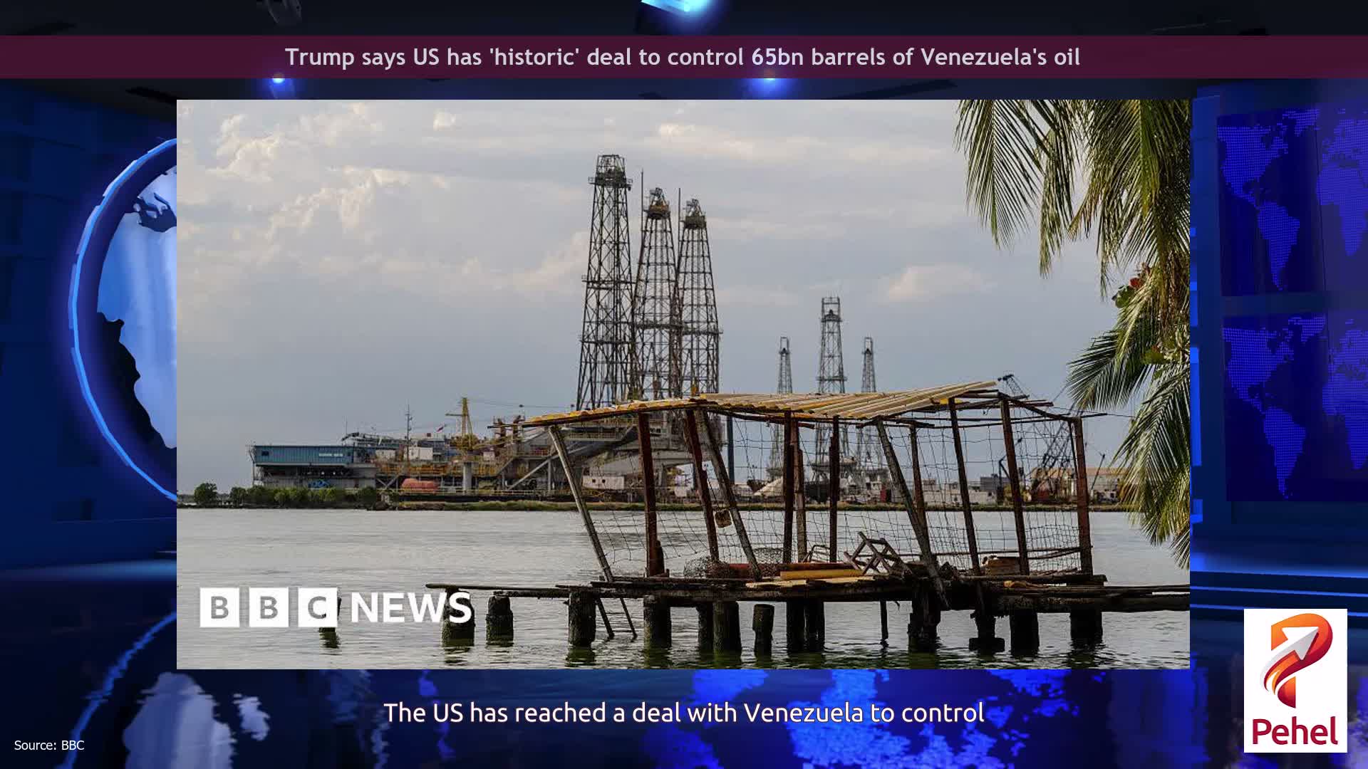 Trump says US has 'historic' deal to control 65bn barrels of Venezuela's oil