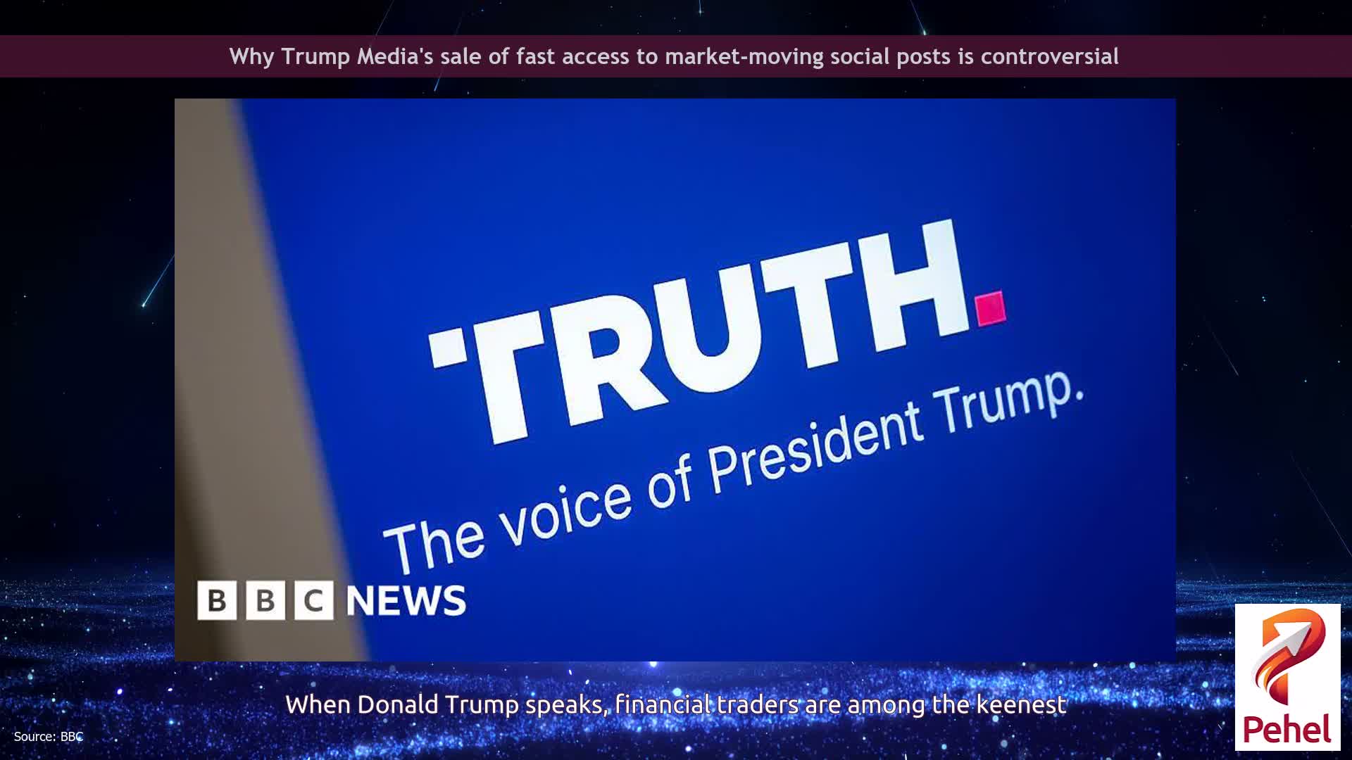 Why Trump Media's sale of fast access to market-moving social posts is controversial