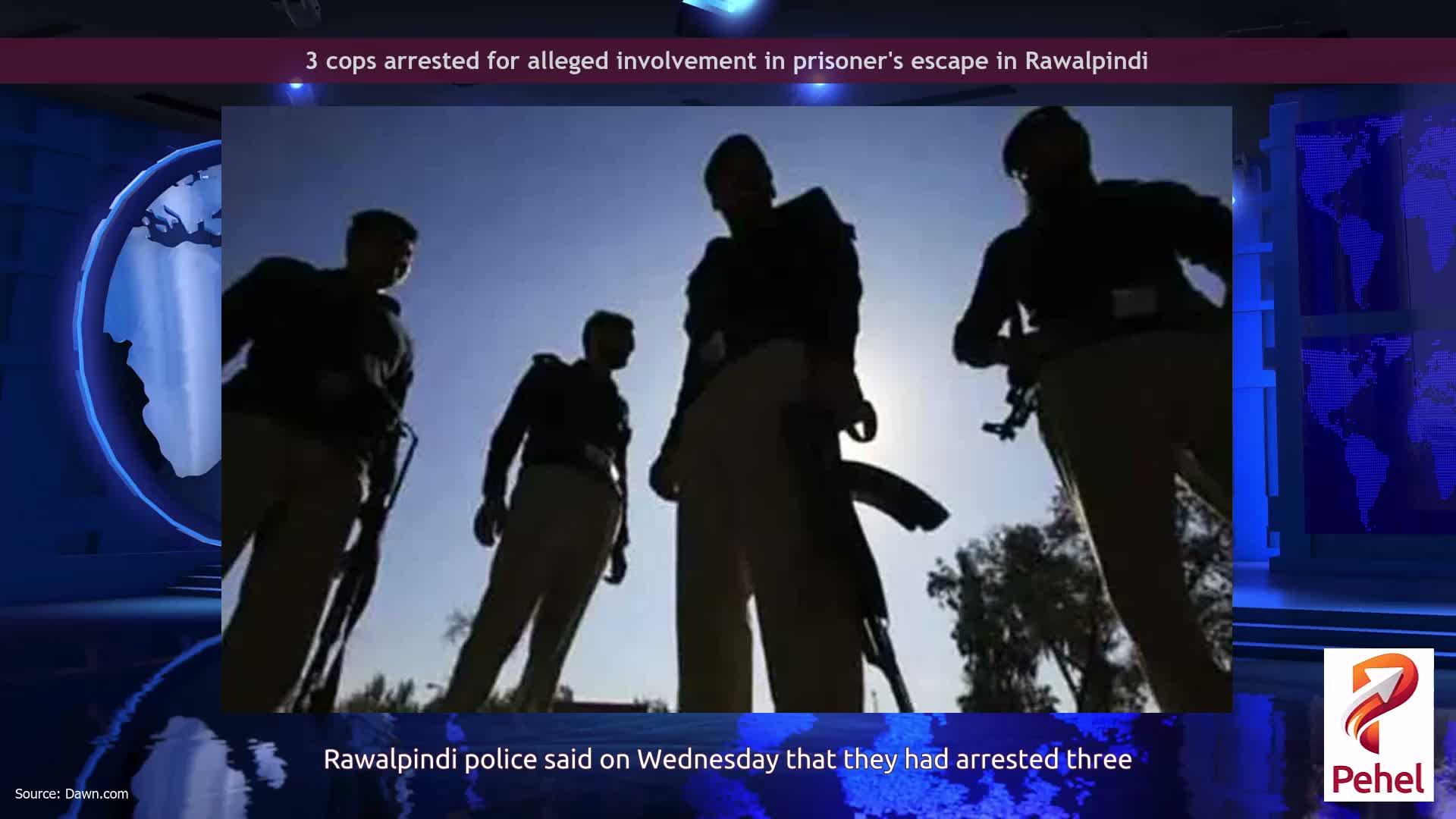 3 cops arrested for alleged involvement in prisoner's escape in Rawalpindi