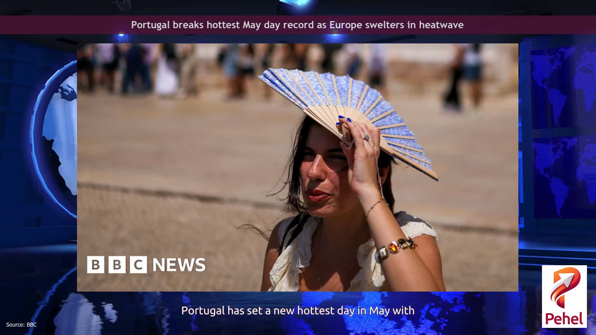 Portugal breaks hottest May day record as Europe swelters in heatwave