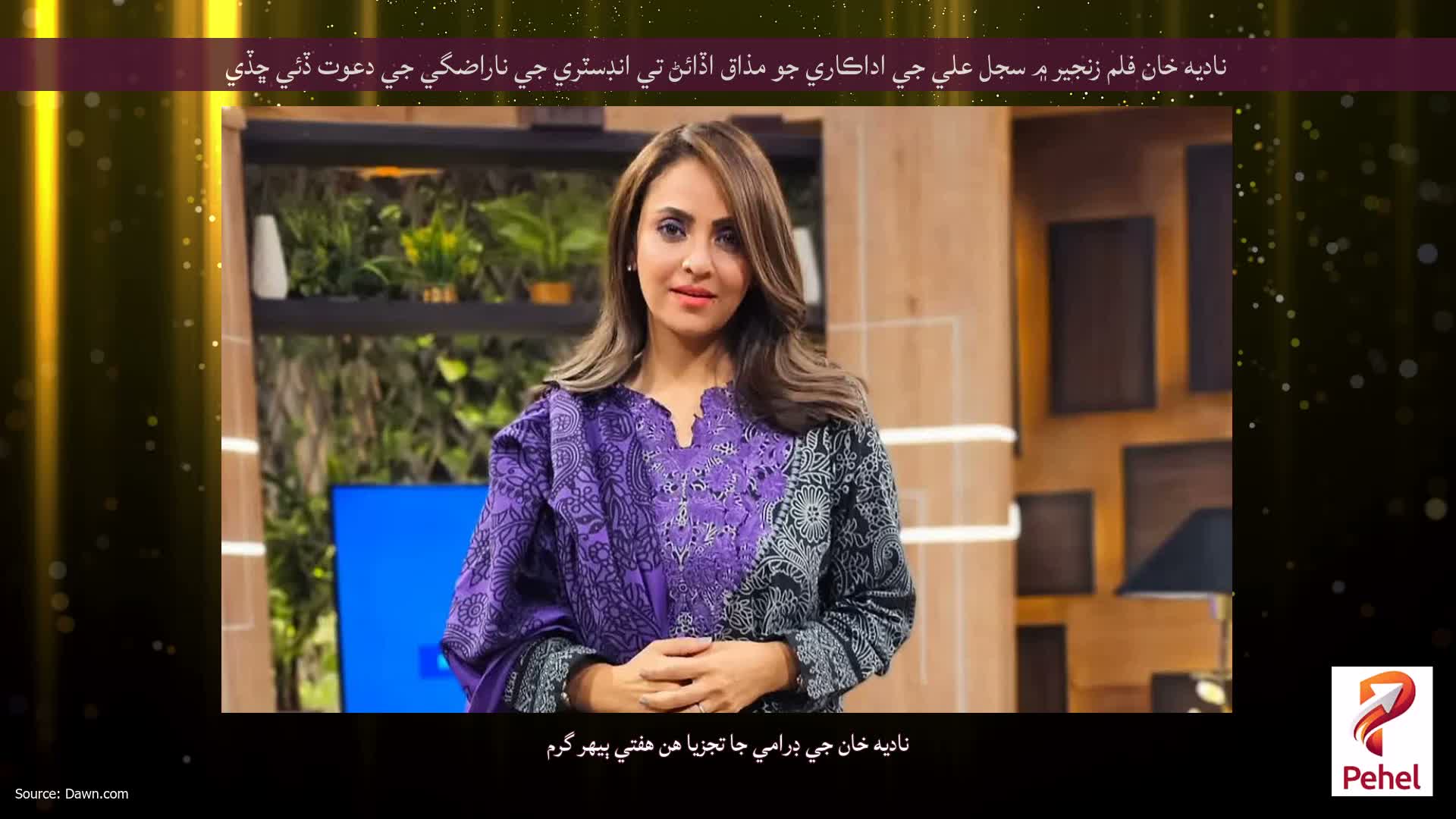 ناديه خان فلم زنجير ۾ سجل علي جي اداڪاري جو مذاق اڏائڻ تي انڊسٽري جي ناراضگي جي دعوت ڏئي ڇڏي