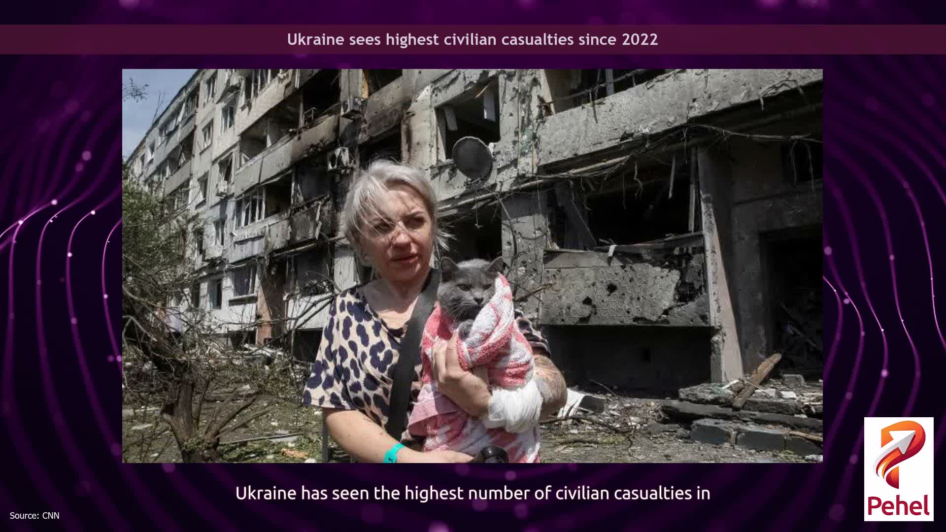 Ukraine sees highest civilian casualties since 2022