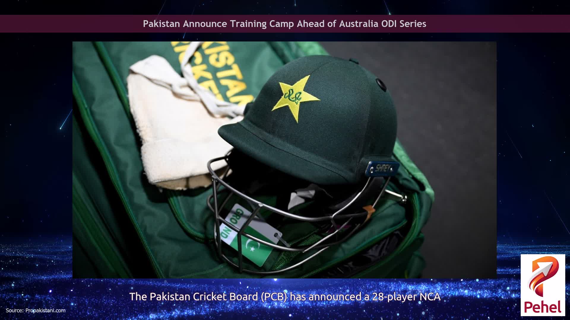 Pakistan Announce Training Camp Ahead of Australia ODI Series