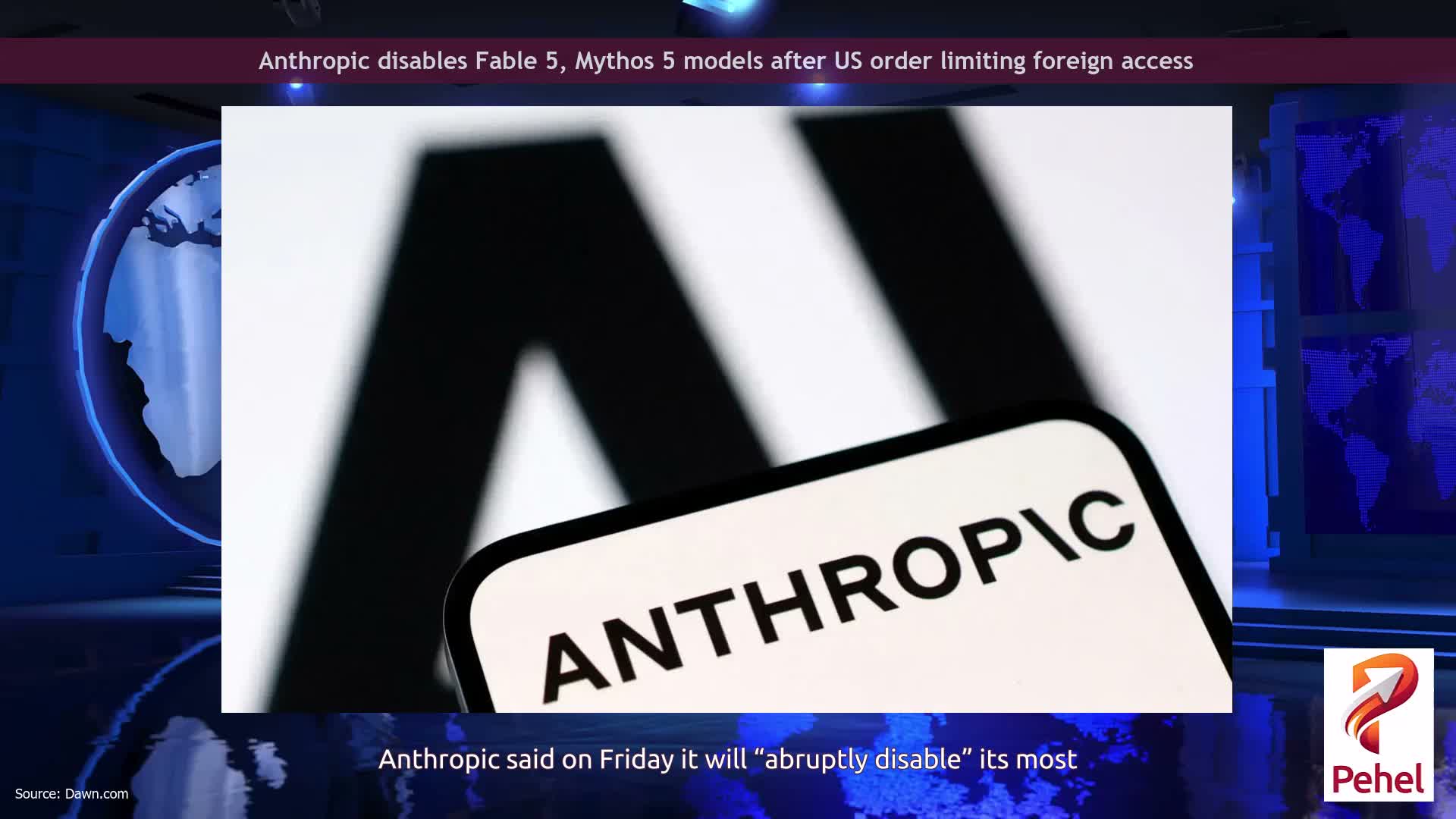 Anthropic disables Fable 5, Mythos 5 models after US order limiting foreign access