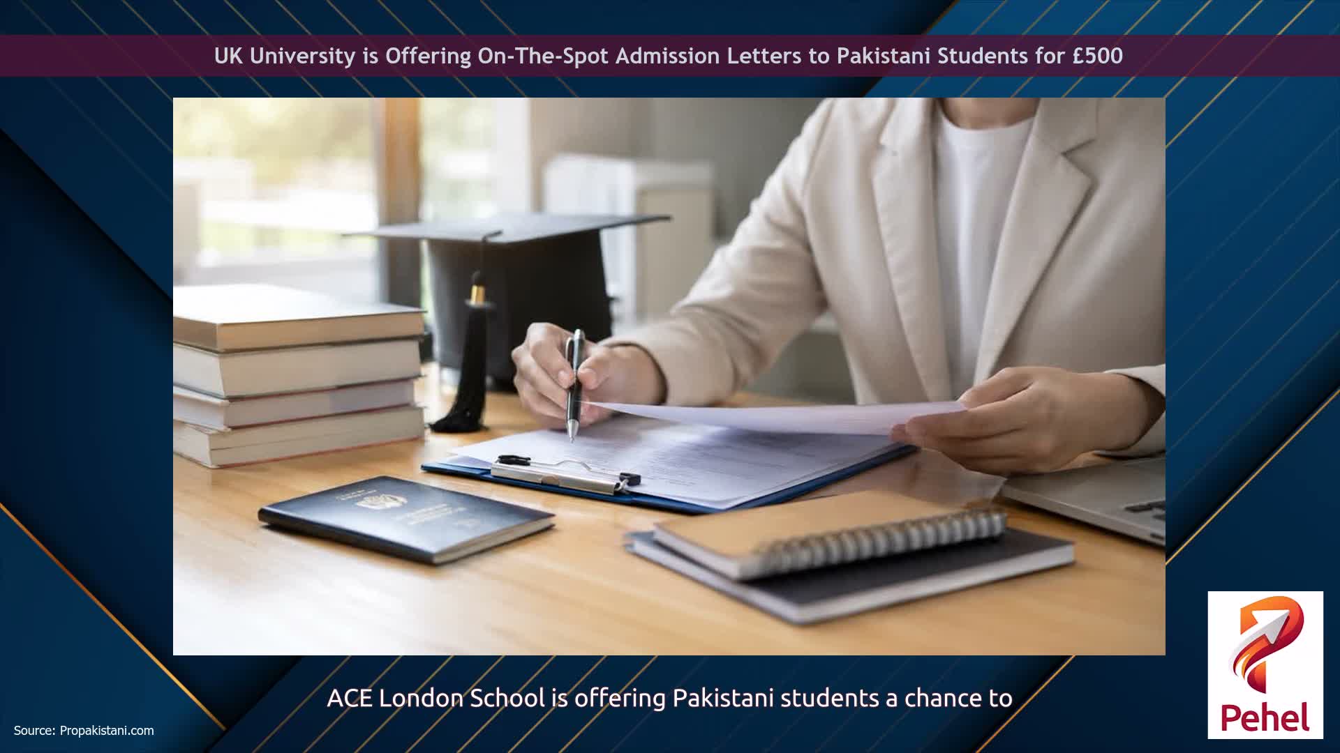 UK University is Offering On-The-Spot Admission Letters to Pakistani Students for £500