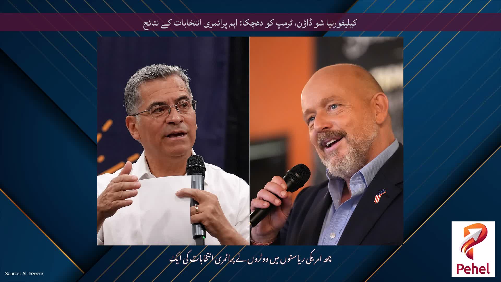 کیلیفورنیا شو ڈاؤن، ٹرمپ کو دھچکا: اہم پرائمری انتخابات کے نتائج