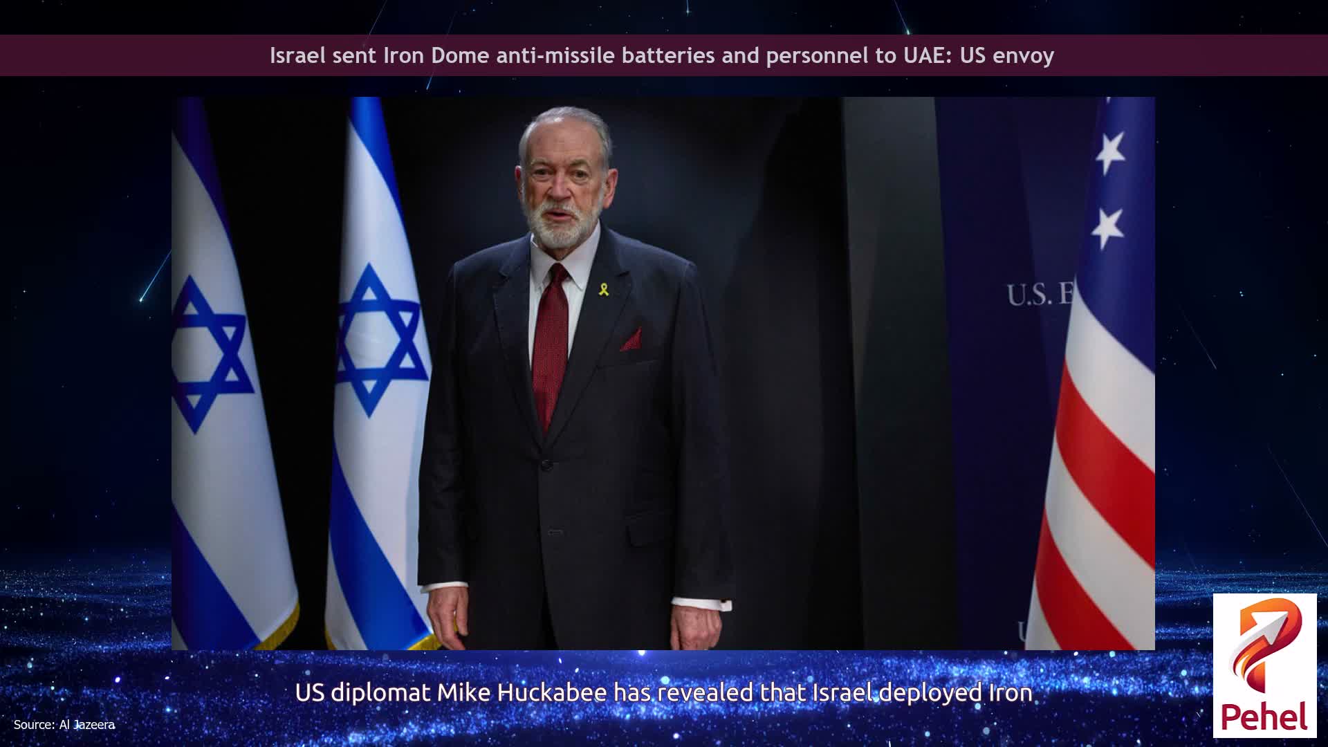 Israel sent Iron Dome anti-missile batteries and personnel to UAE: US envoy