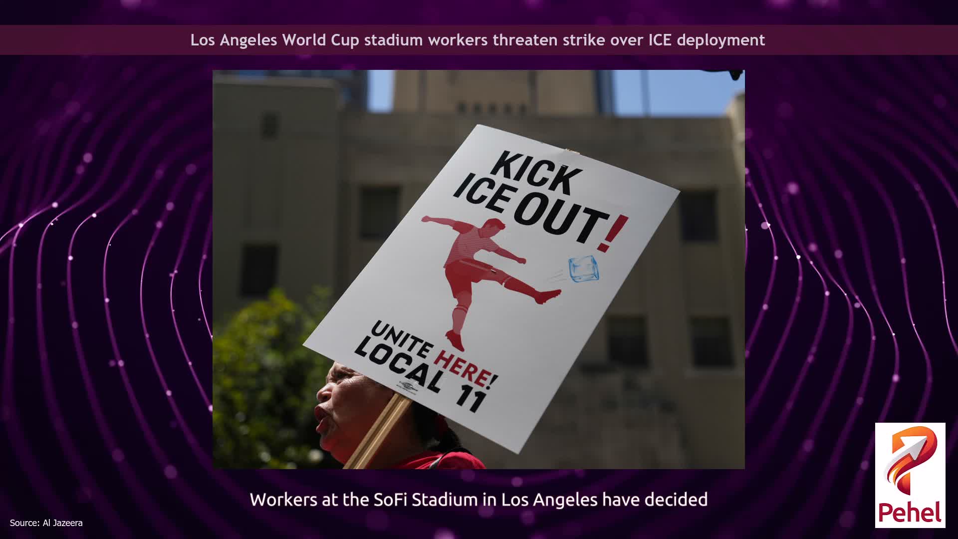 Los Angeles World Cup stadium workers threaten strike over ICE deployment