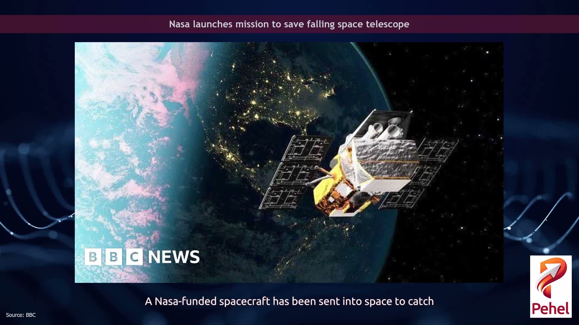 Nasa launches mission to save falling space telescope