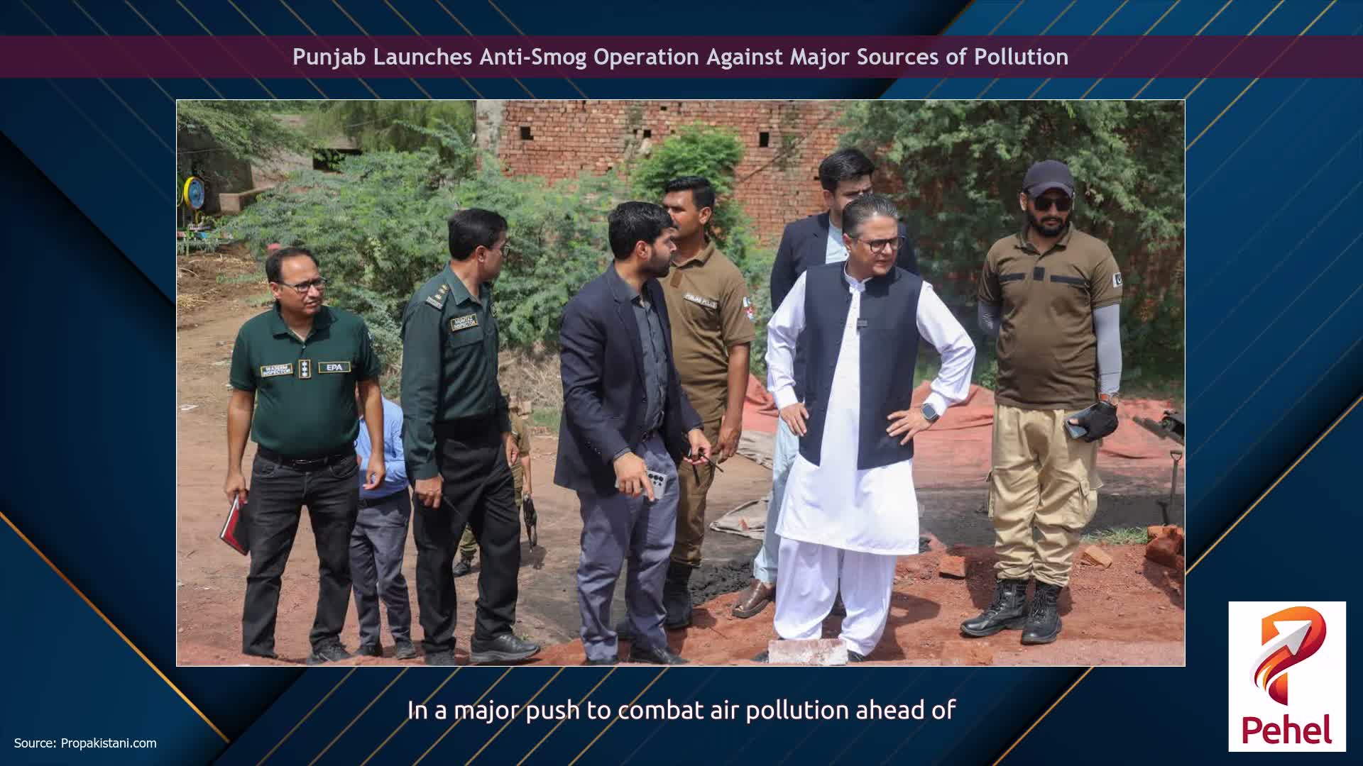 Punjab Launches Anti-Smog Operation Against Major Sources of Pollution