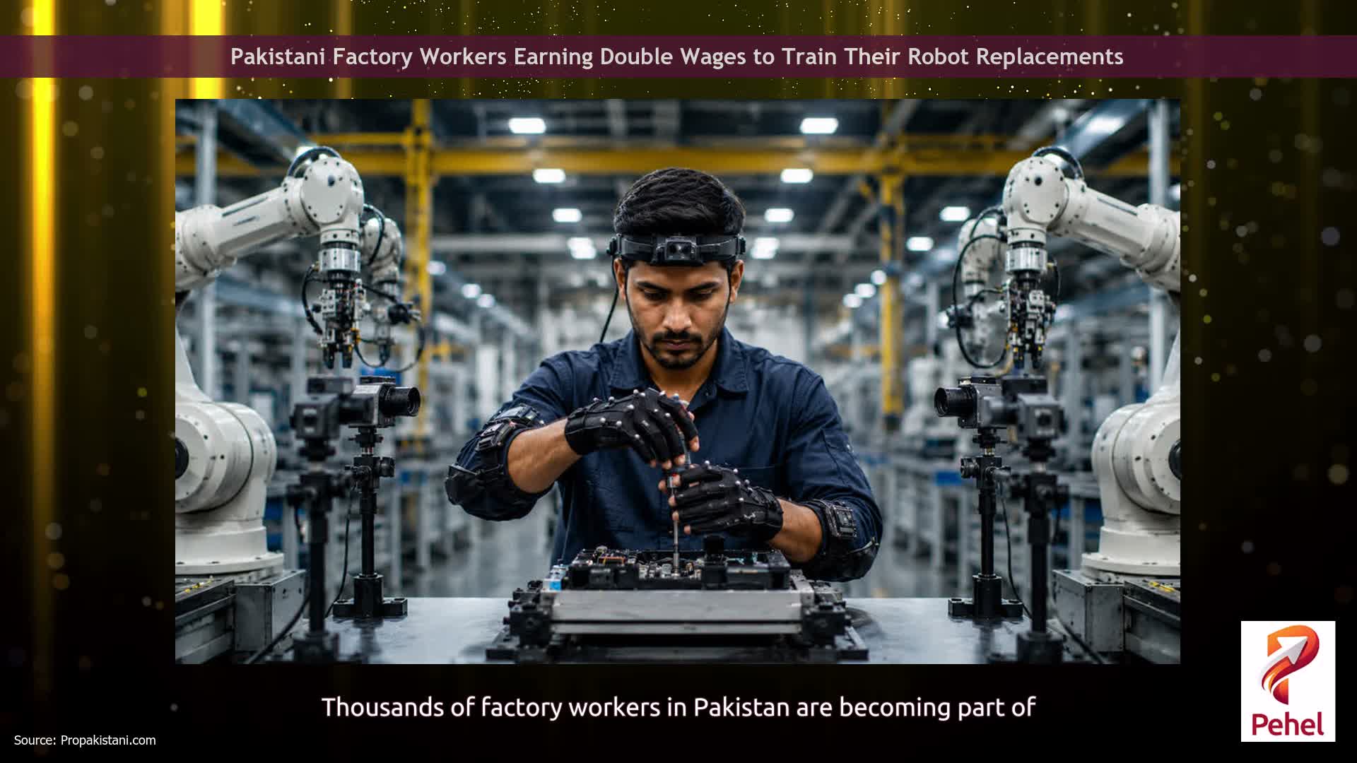 Pakistani Factory Workers Earning Double Wages to Train Their Robot Replacements