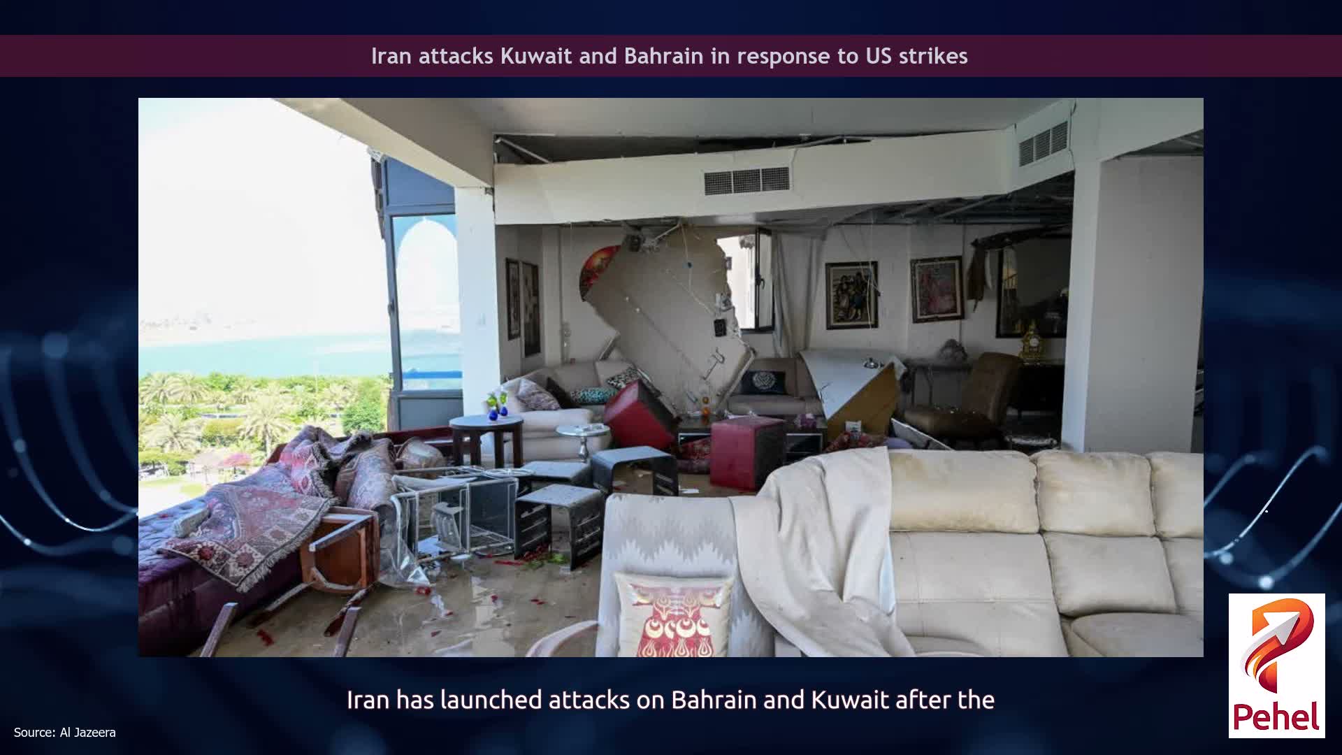 Iran attacks Kuwait and Bahrain in response to US strikes