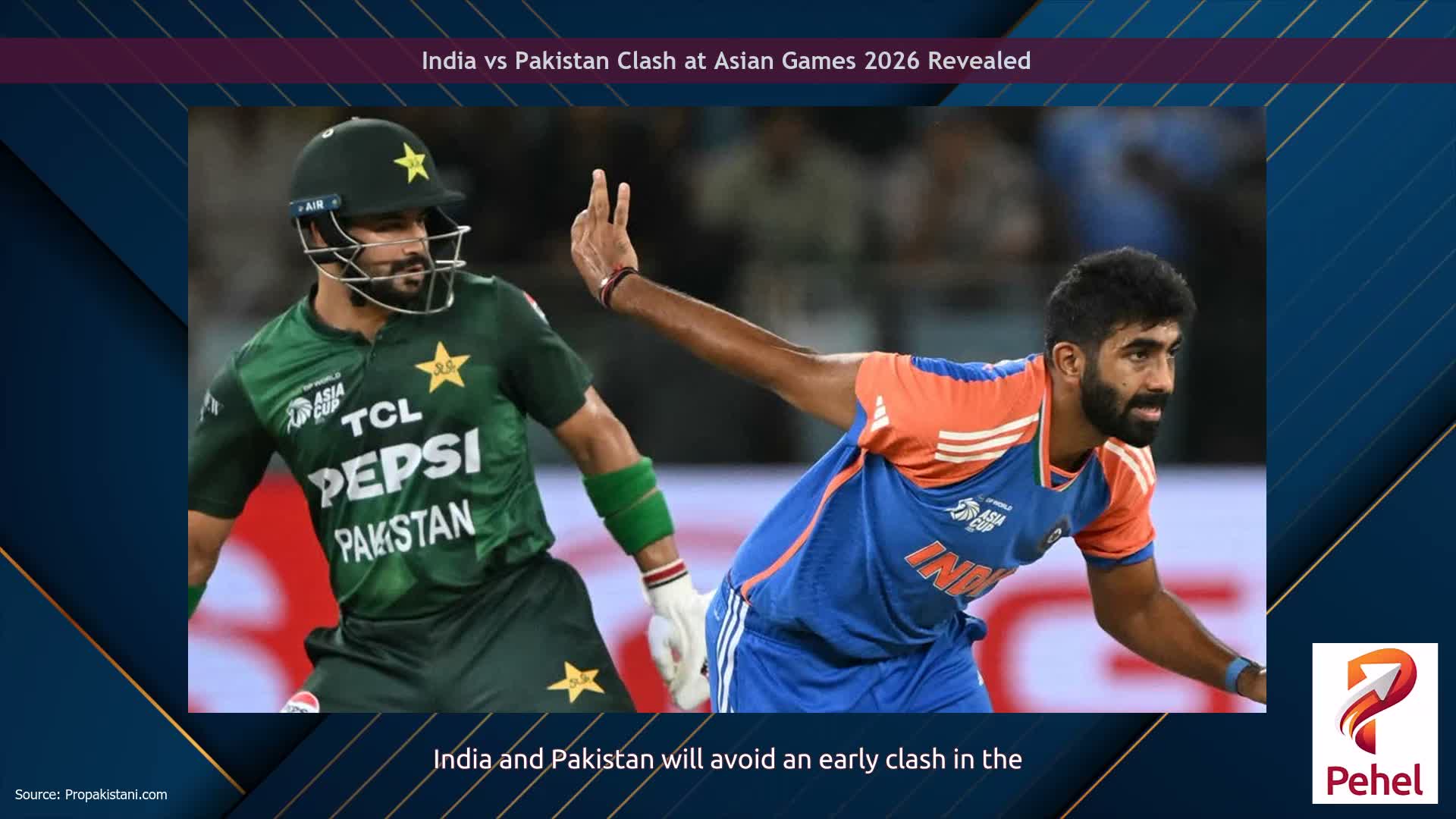 India vs Pakistan Clash at Asian Games 2026 Revealed