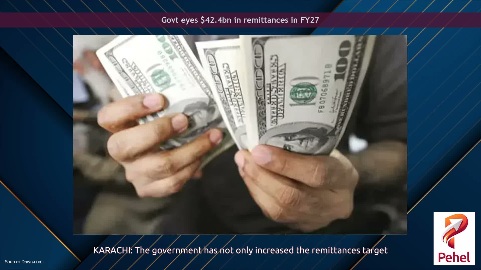Govt eyes $42.4bn in remittances in FY27