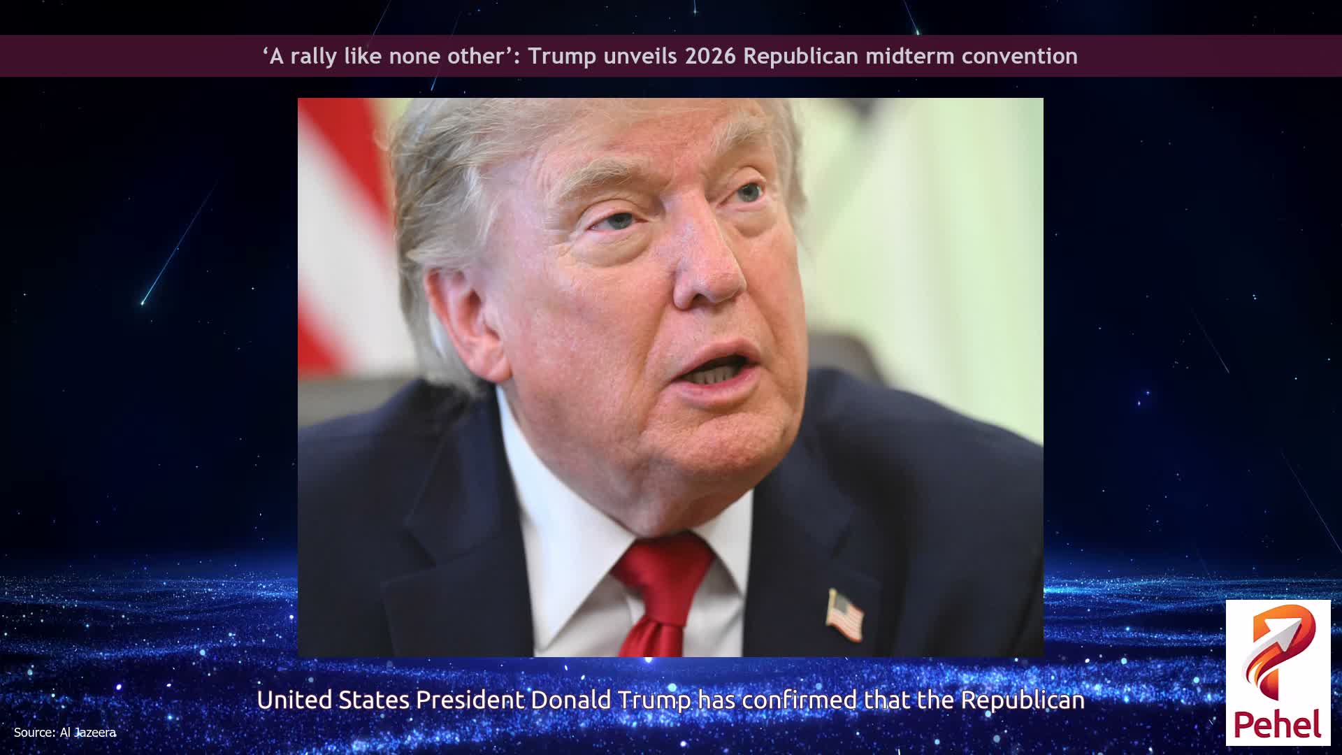 ‘A rally like none other’: Trump unveils 2026 Republican midterm convention