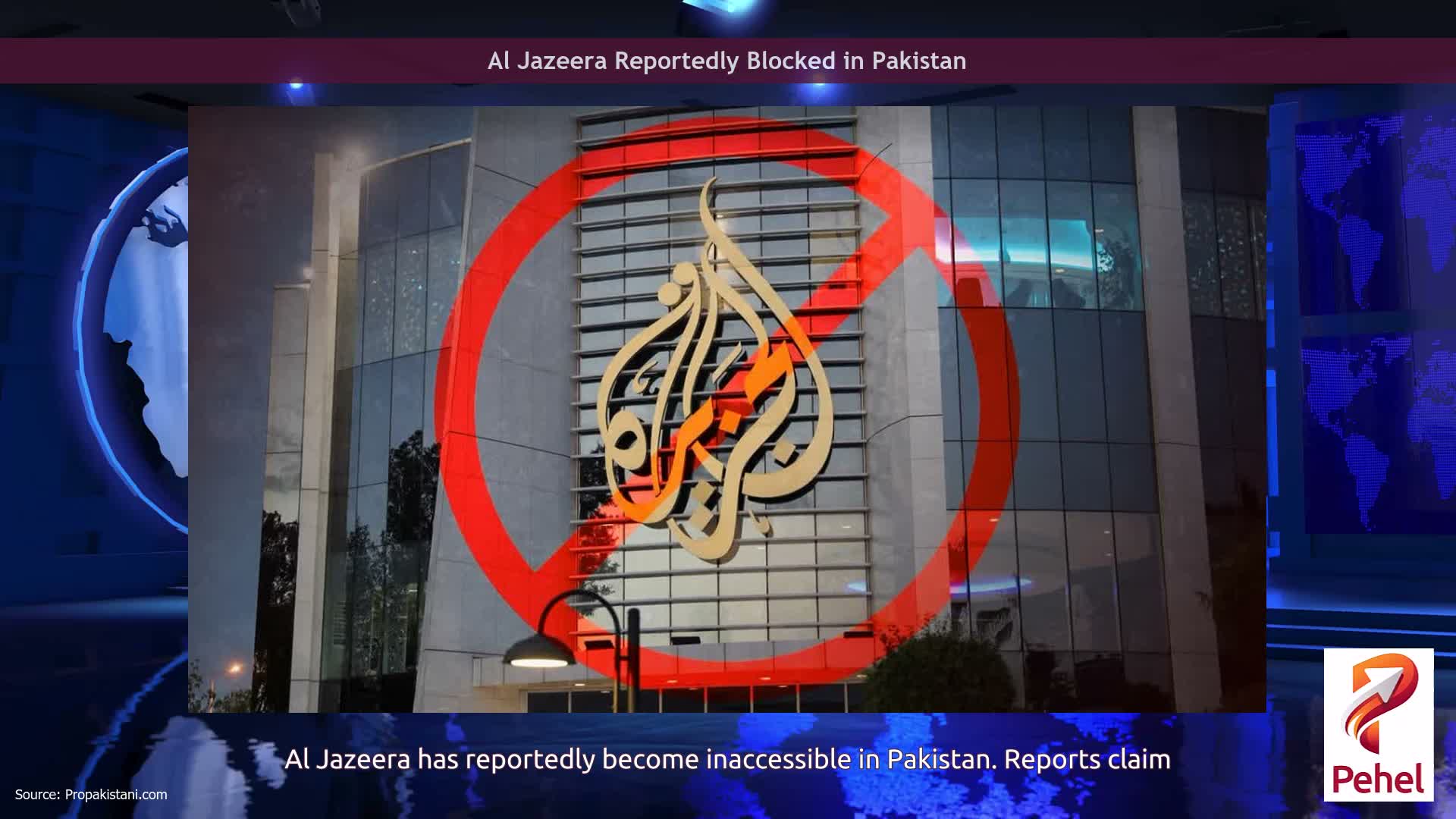 Al Jazeera Reportedly Blocked in Pakistan