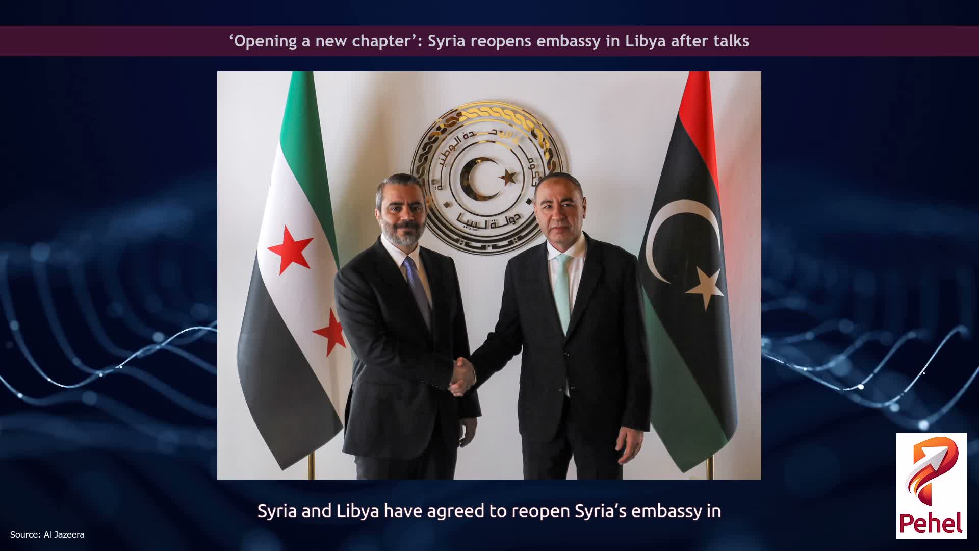‘Opening a new chapter’: Syria reopens embassy in Libya after talks