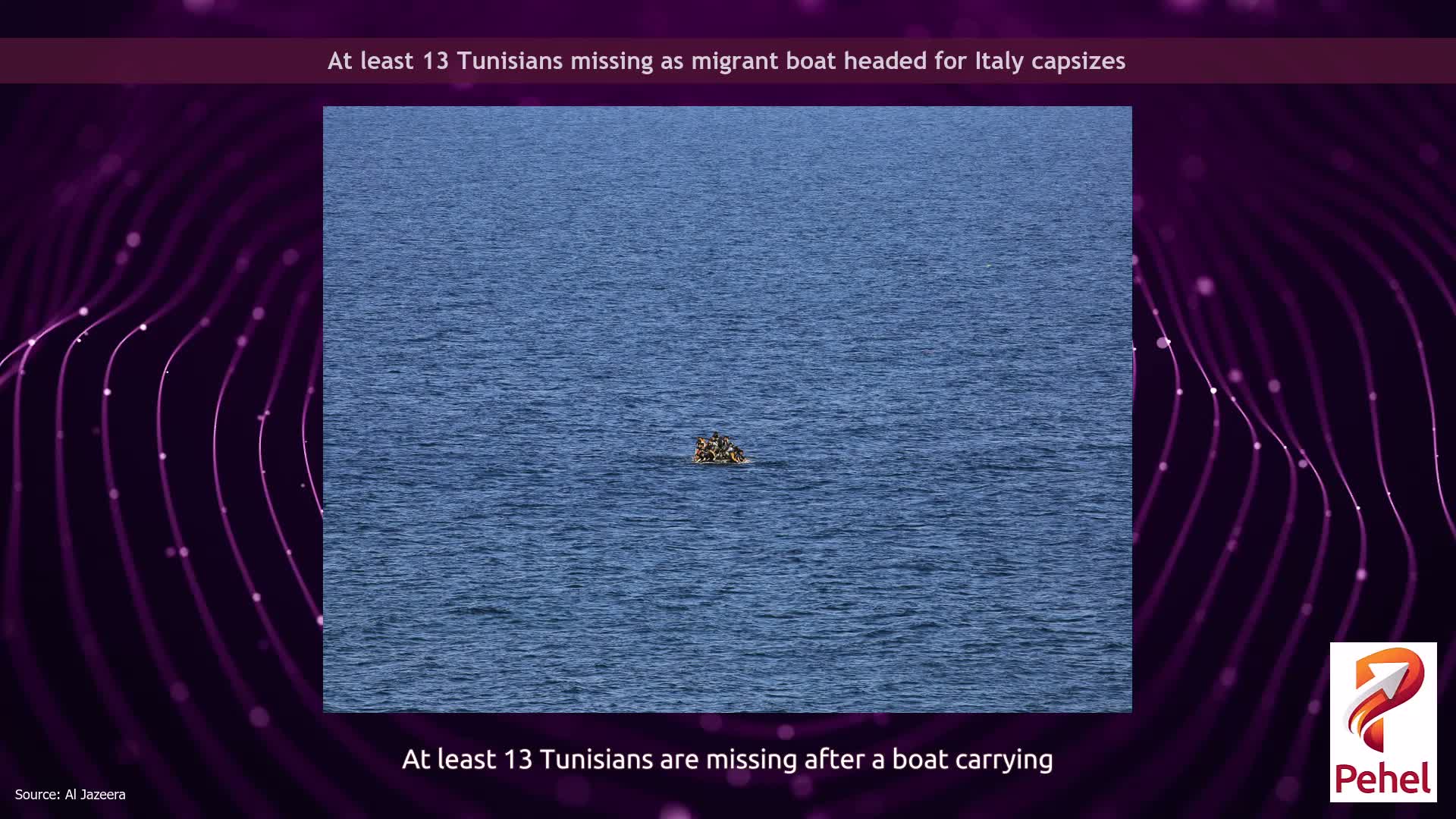 At least 13 Tunisians missing as migrant boat headed for Italy capsizes