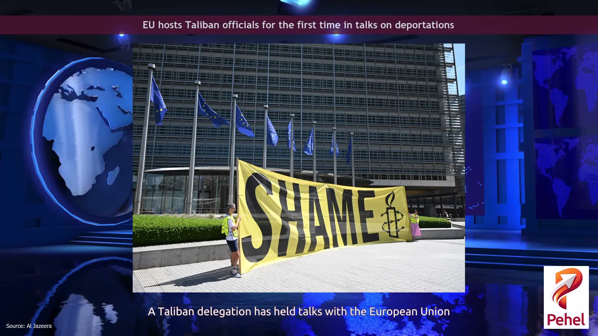 EU hosts Taliban officials for the first time in talks on deportations