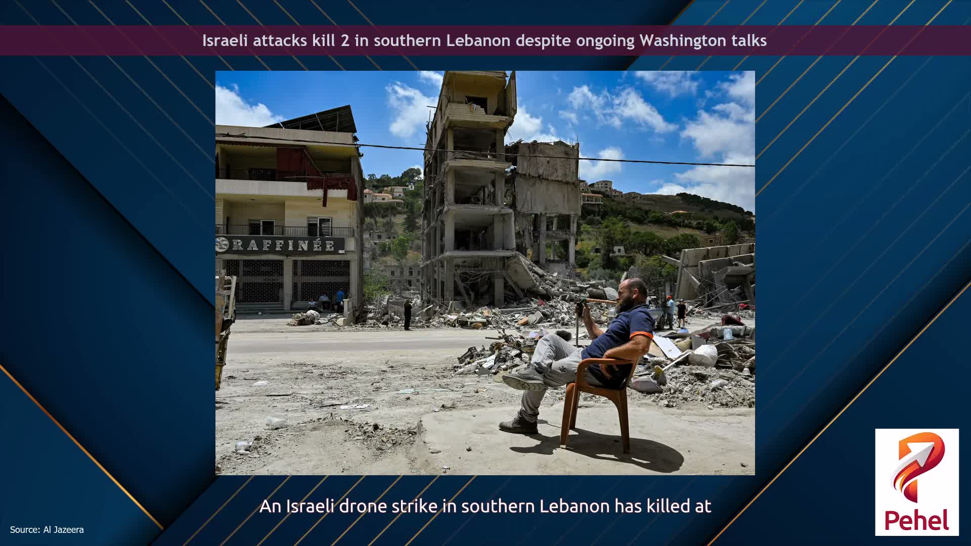 Israeli attacks kill 2 in southern Lebanon despite ongoing Washington talks