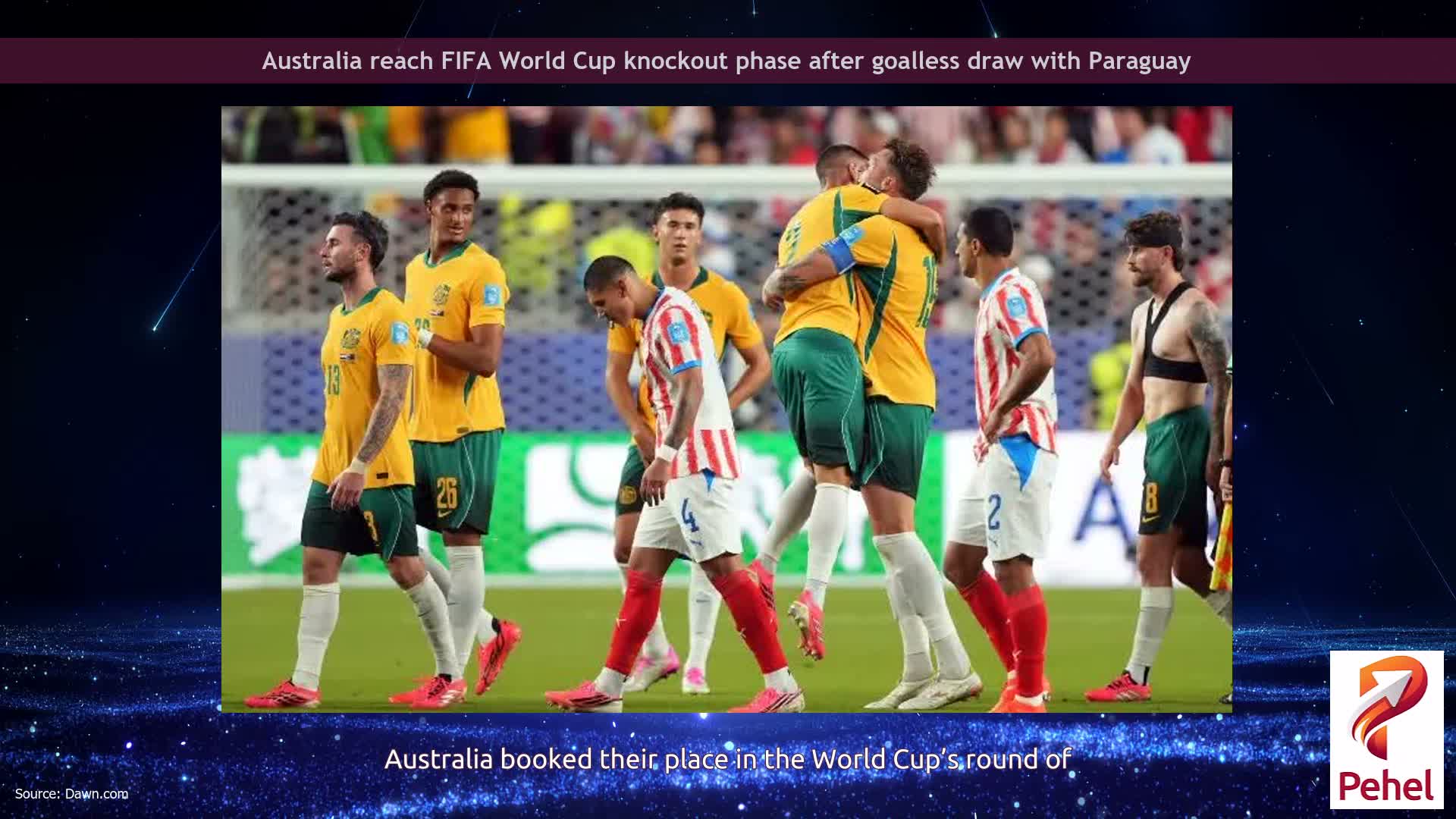 Australia reach FIFA World Cup knockout phase after goalless draw with Paraguay