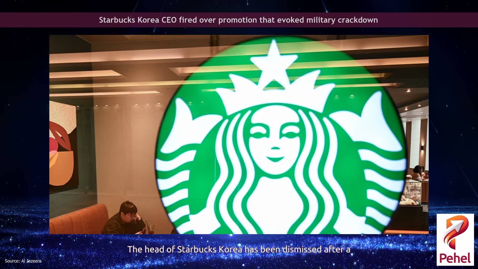 Starbucks Korea CEO fired over promotion that evoked military crackdown