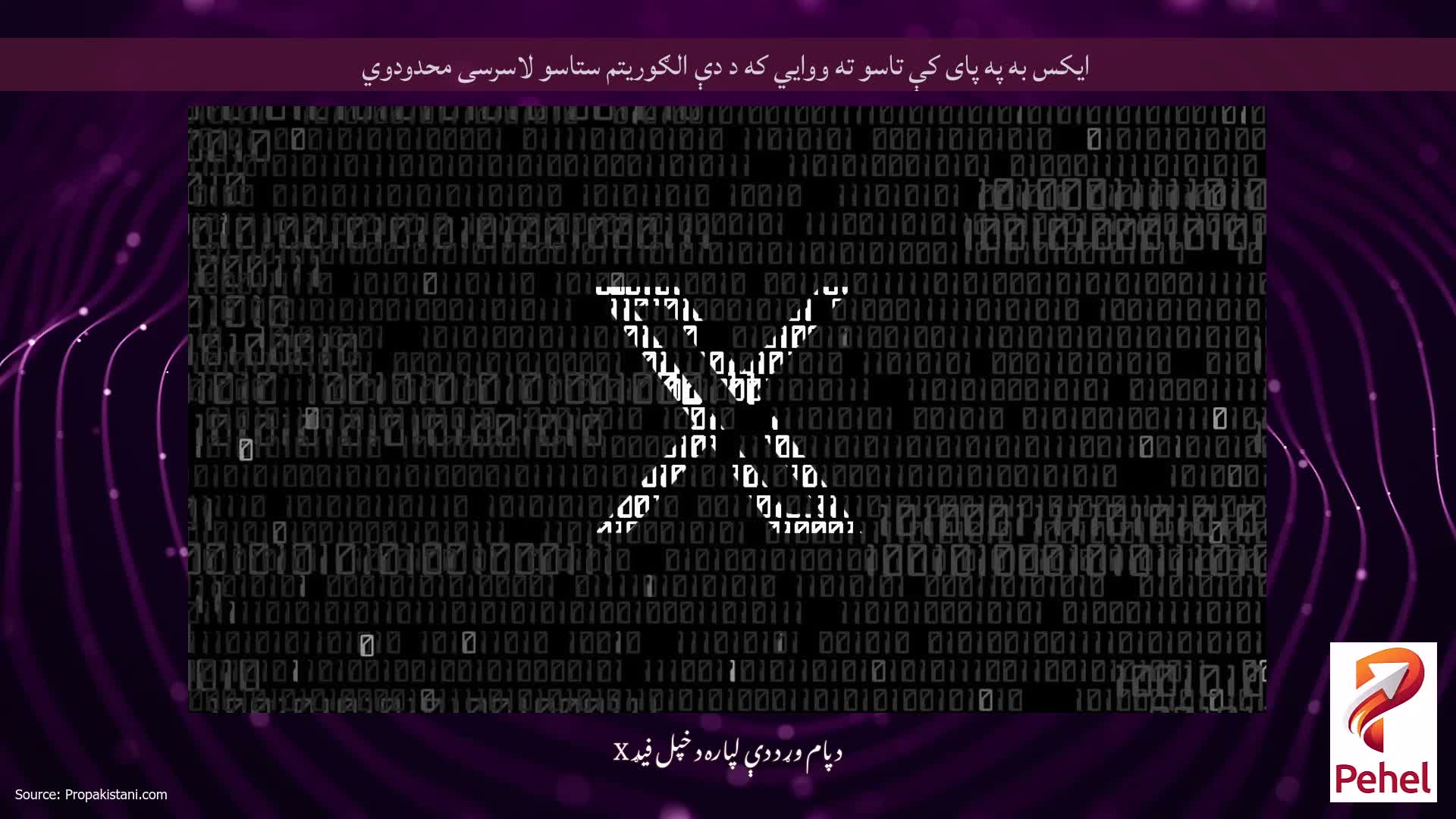 ایکس به په پای کې تاسو ته ووایي که د دې الګوریتم ستاسو لاسرسی محدودوي